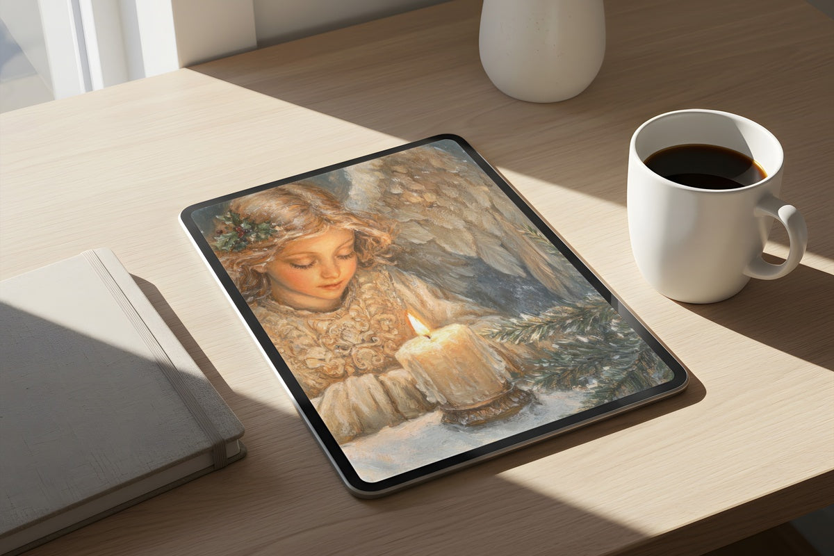 9 Christmas iPad Wallpapers and Wall Art Picks to Build a Cohesive Holiday Aesthetic