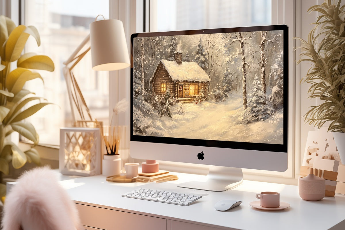 8 Christmas Desktop Wallpapers for a Curated, Cozy Holiday Screen