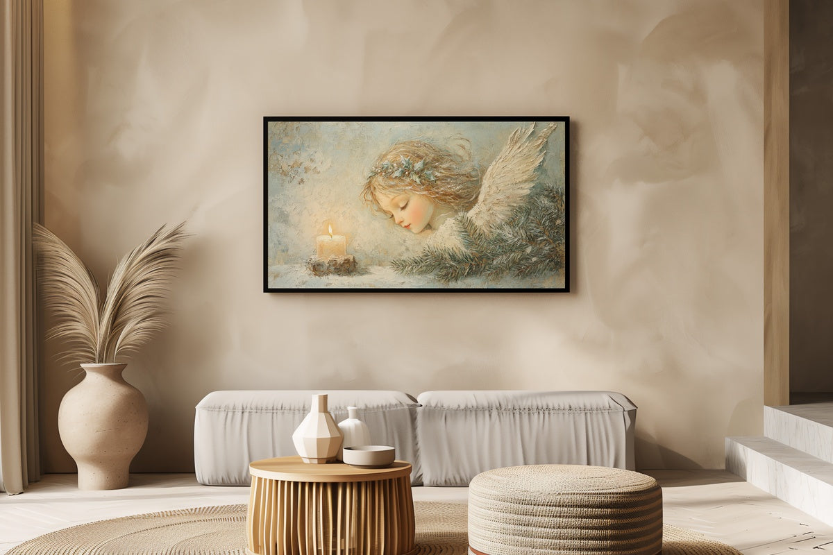 9 Christmas Frame TV Art Picks for a Curated Living Room