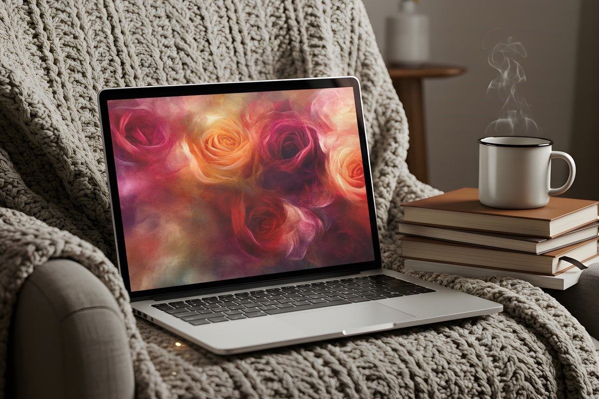 7 Floral Desktop Wallpapers and Wall Art Prints to Build a Cohesive Petal-Soft Aesthetic