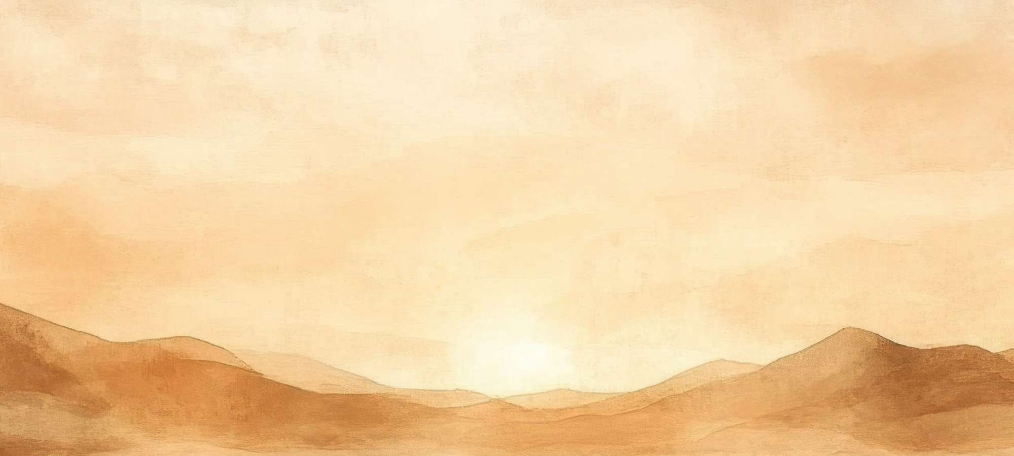 Neutral frame TV art with soft peach tones and abstract mountain landscape details