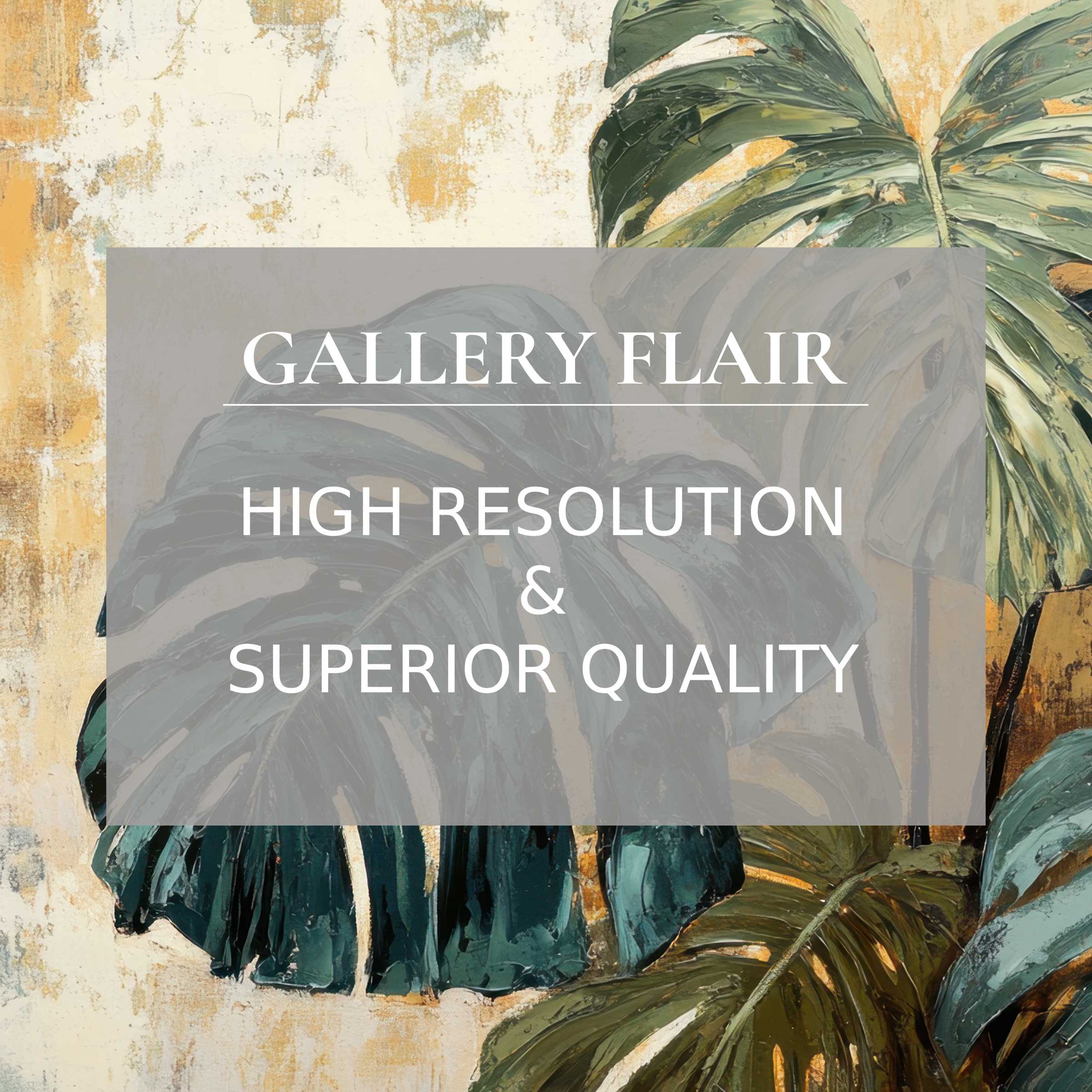 Elegant botanical Frame TV picture showcasing richly textured leaves in high resolution and refined detail