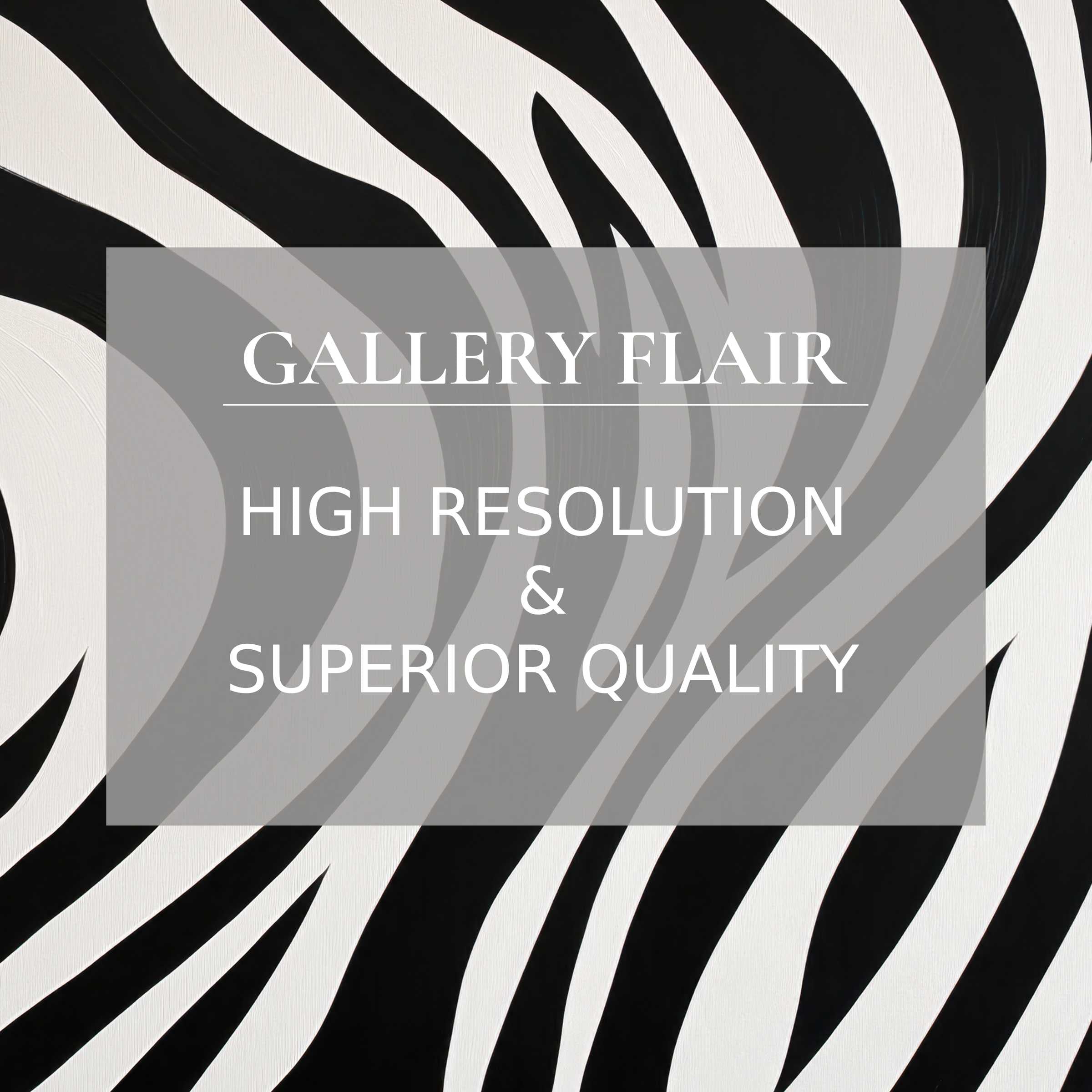 Black and white printable art features bold, flowing zebra stripes with premium details, elevating any modern living space
