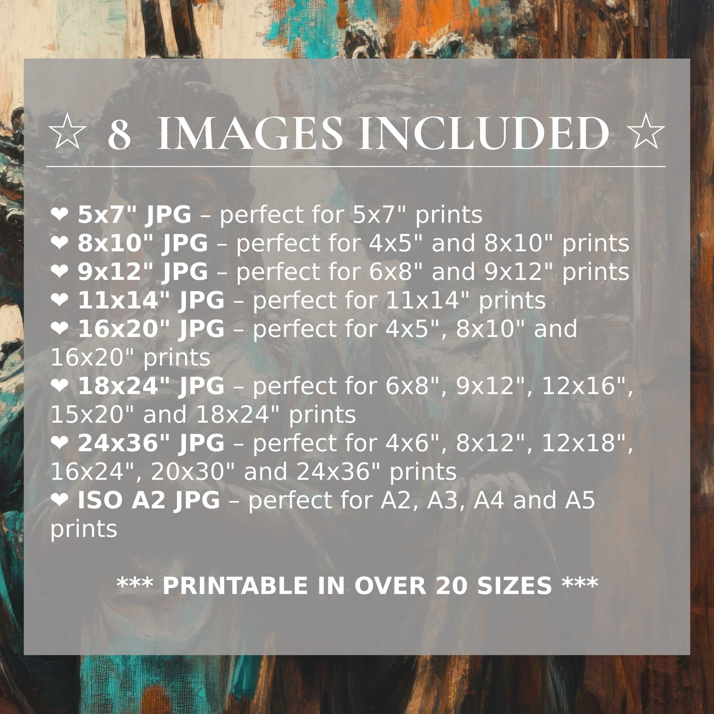 Boho digital print with radiant turquoise and earthy brown hues, available in 8 high-quality sizes to elevate modern interiors with timeless style and versatile elegance