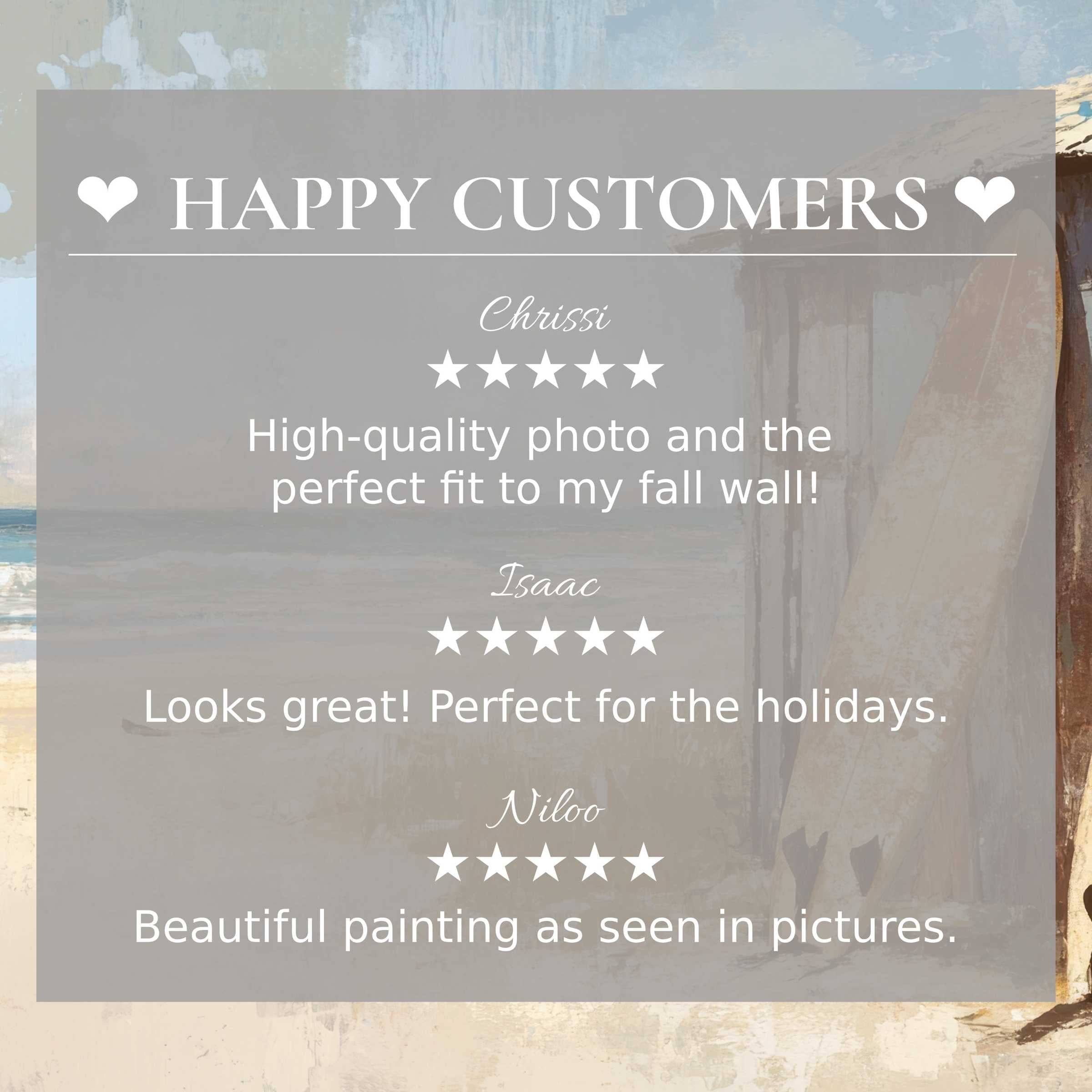 Coastal art for Frame TV with soft ocean hues; happy customer reviews build trust and highlight elegant design