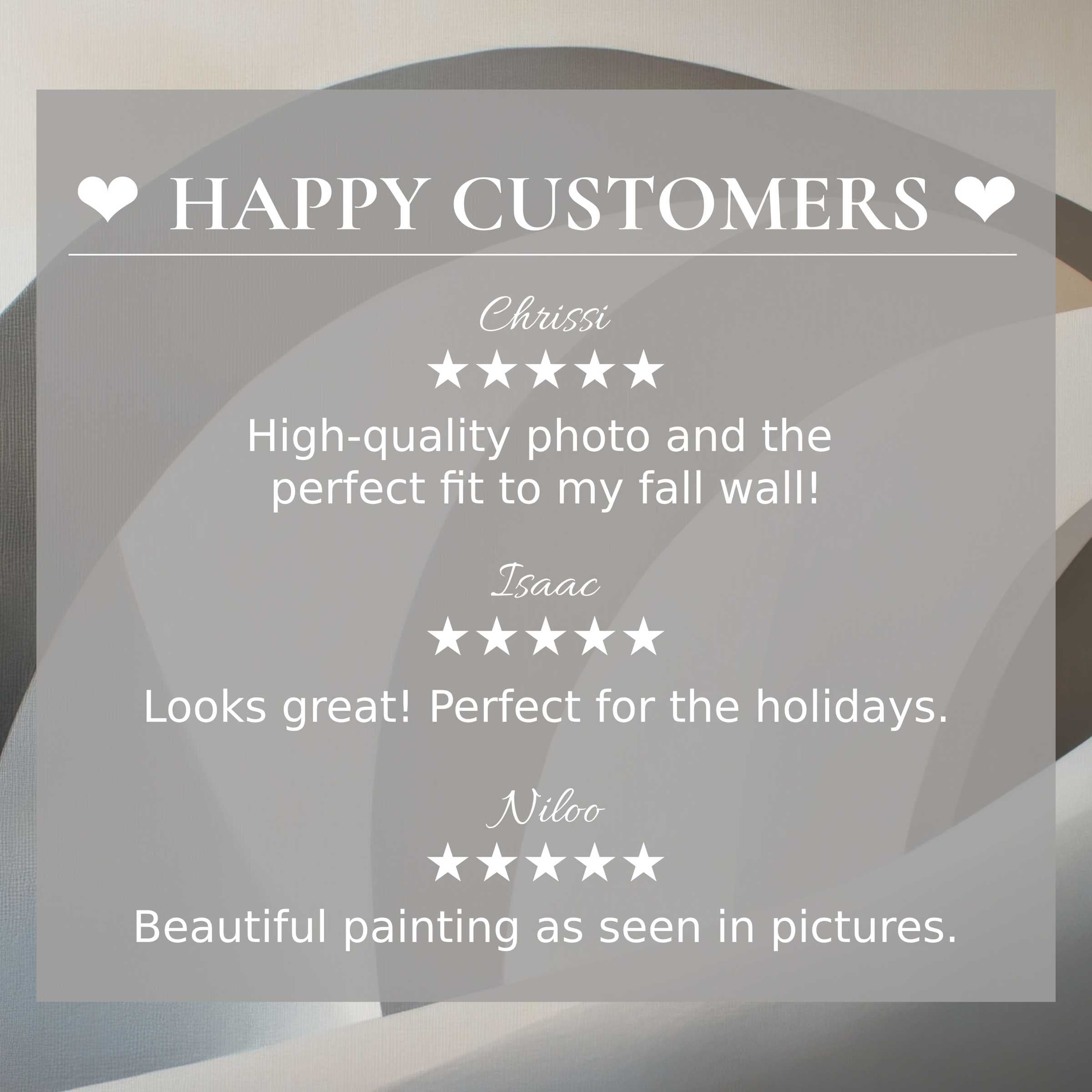 Neutral art for Frame TV with abstract warm hues and happy customer reviews building trust and elegant appeal