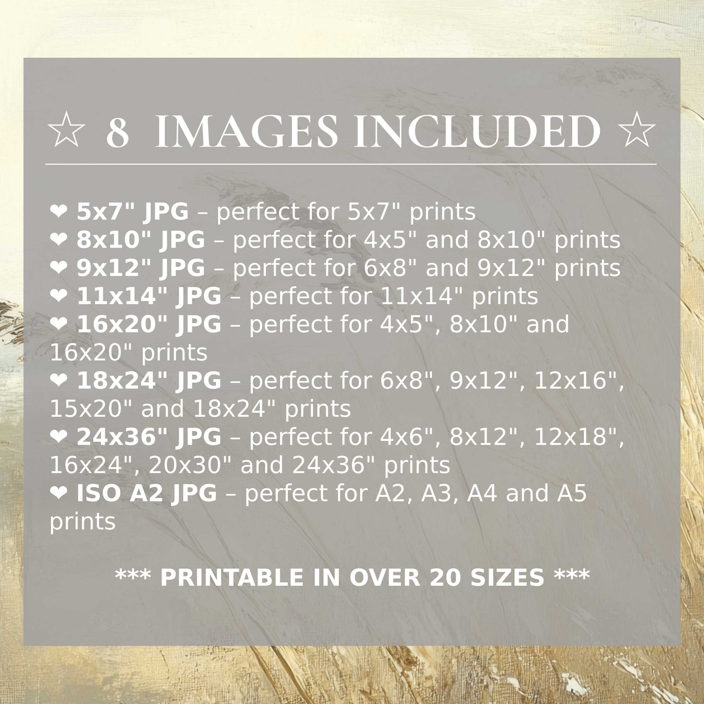 Radiant beach digital print in soothing sandy beige and soft cream hues, elevating modern interiors with 8 included premium sizes for versatile decor