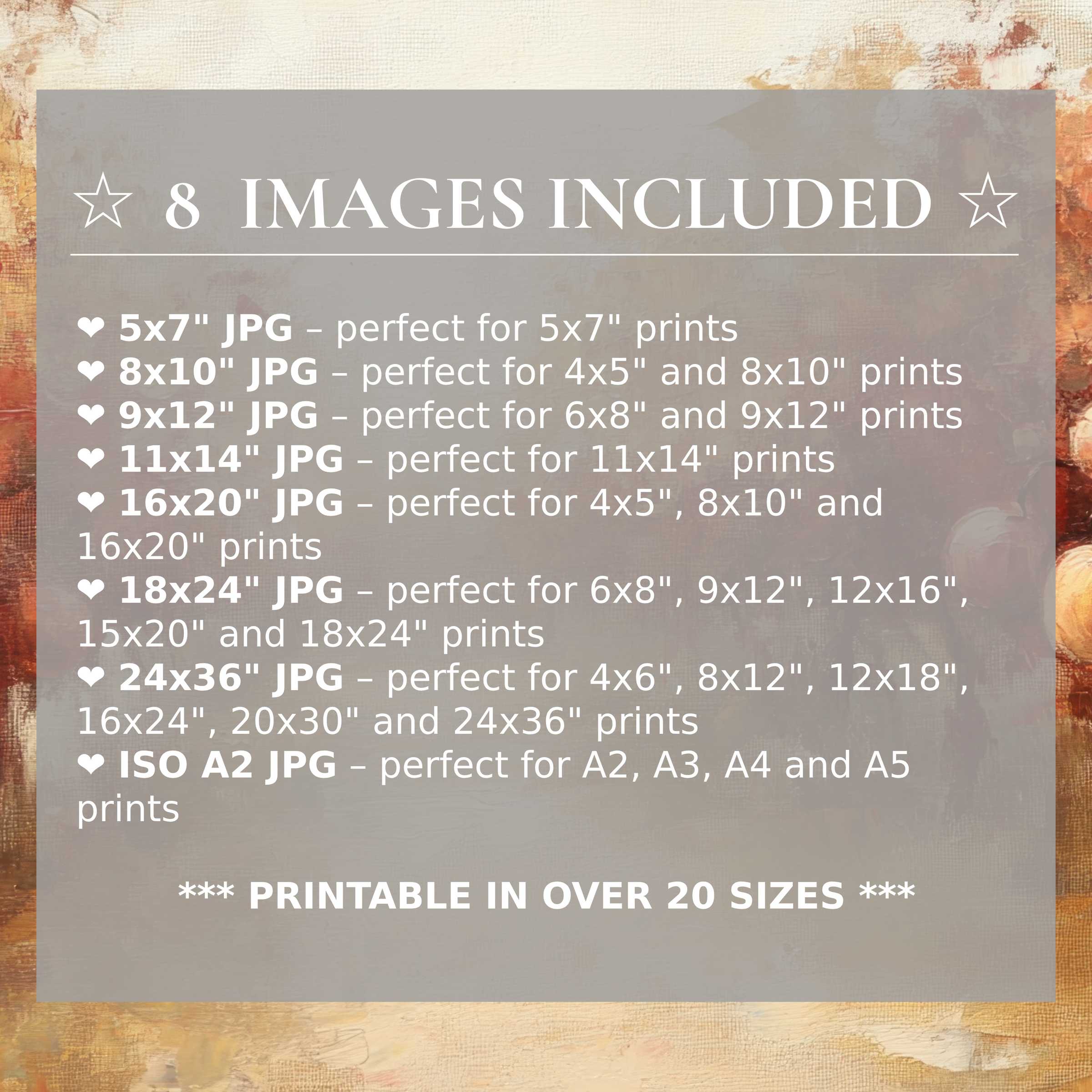 Radiant fall digital print in warm amber and burnt sienna hues, delivered in 8 high-quality sizes to elevate modern interiors with timeless elegance and versatile style
