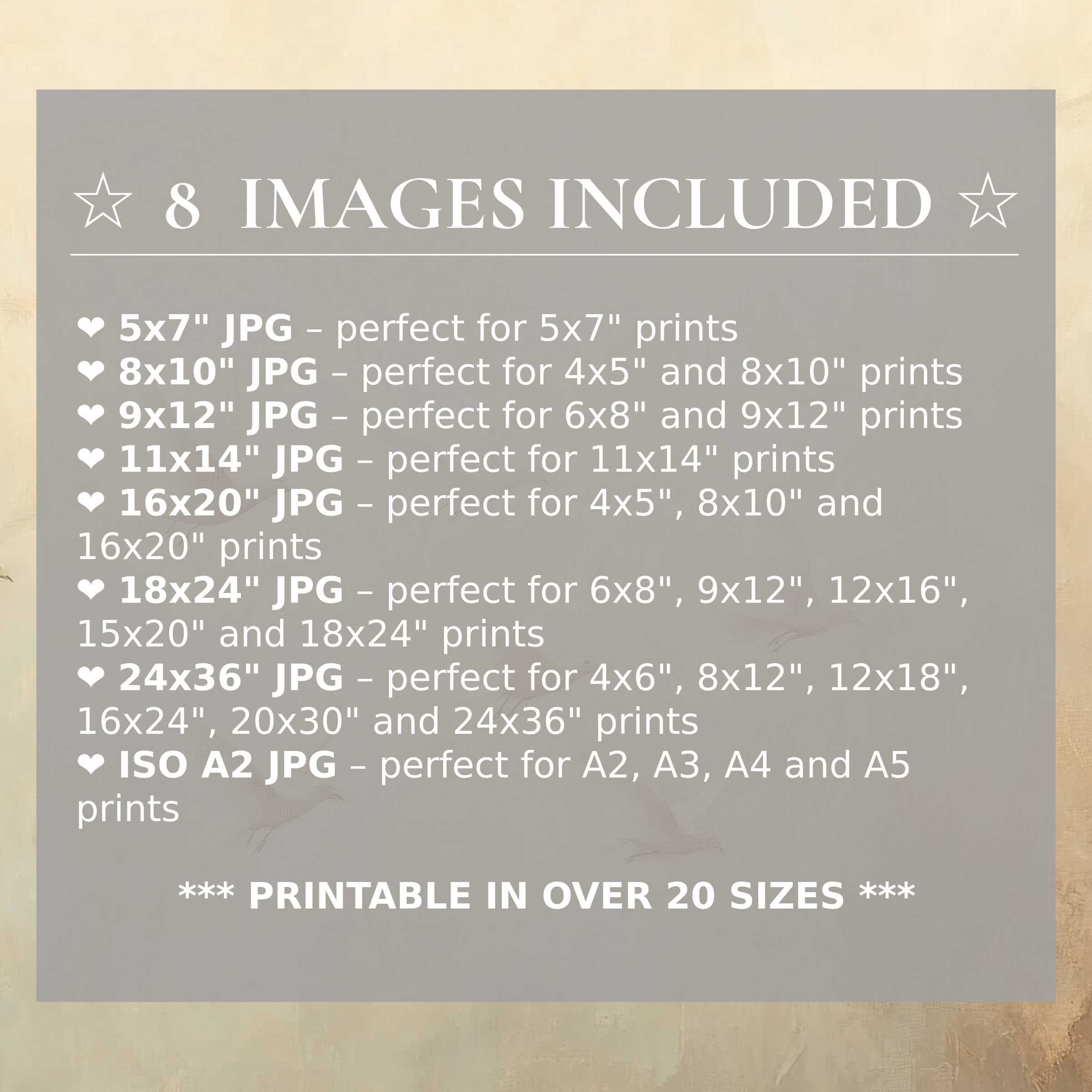 Vintage digital print radiates warm beige and soft gray tones, seamlessly elevating modern interiors with style and flexibility; includes 8 high-quality sizes with download