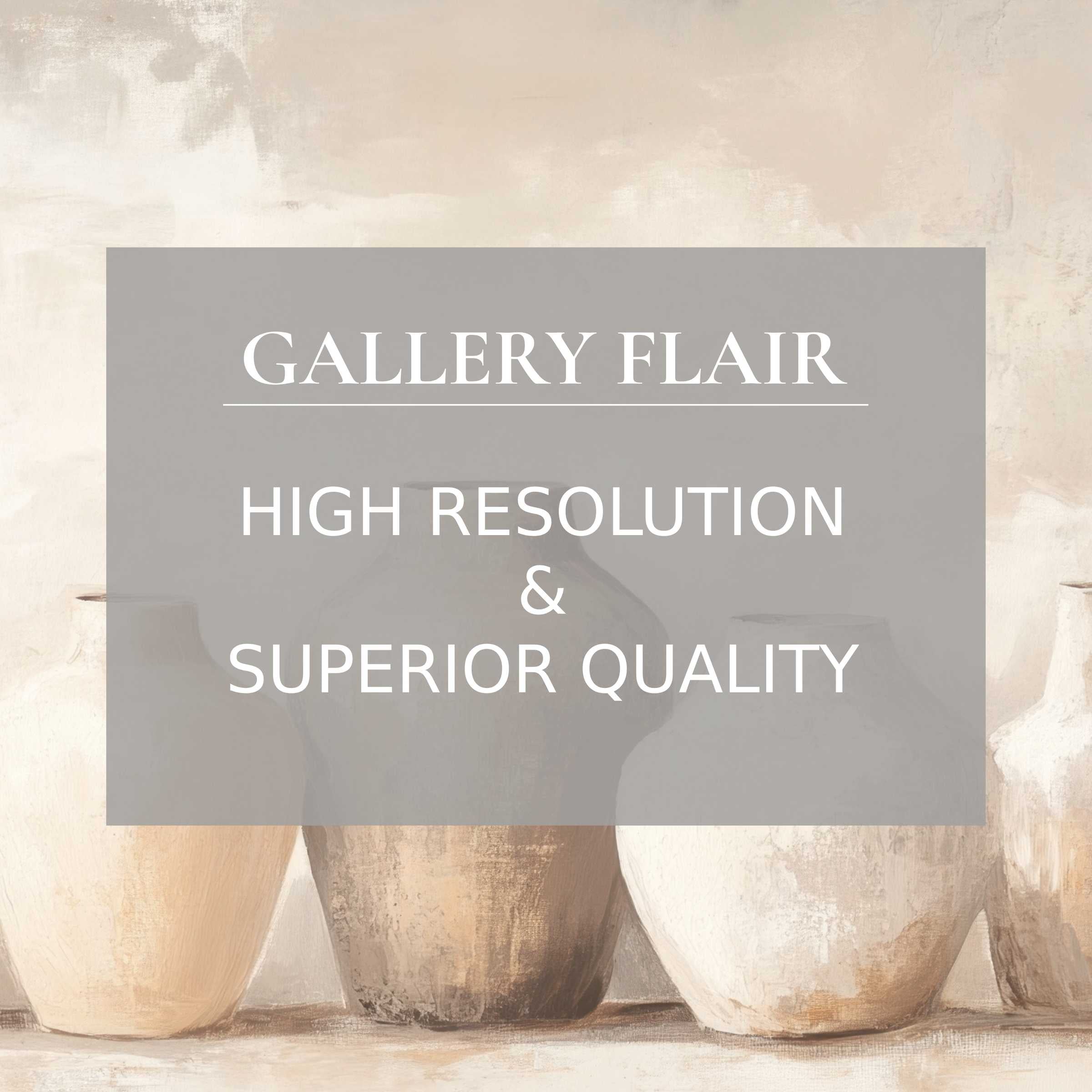 Boho printable art depicting serene earth-toned pottery, radiating calming warmth and refined texture for stylish modern interiors