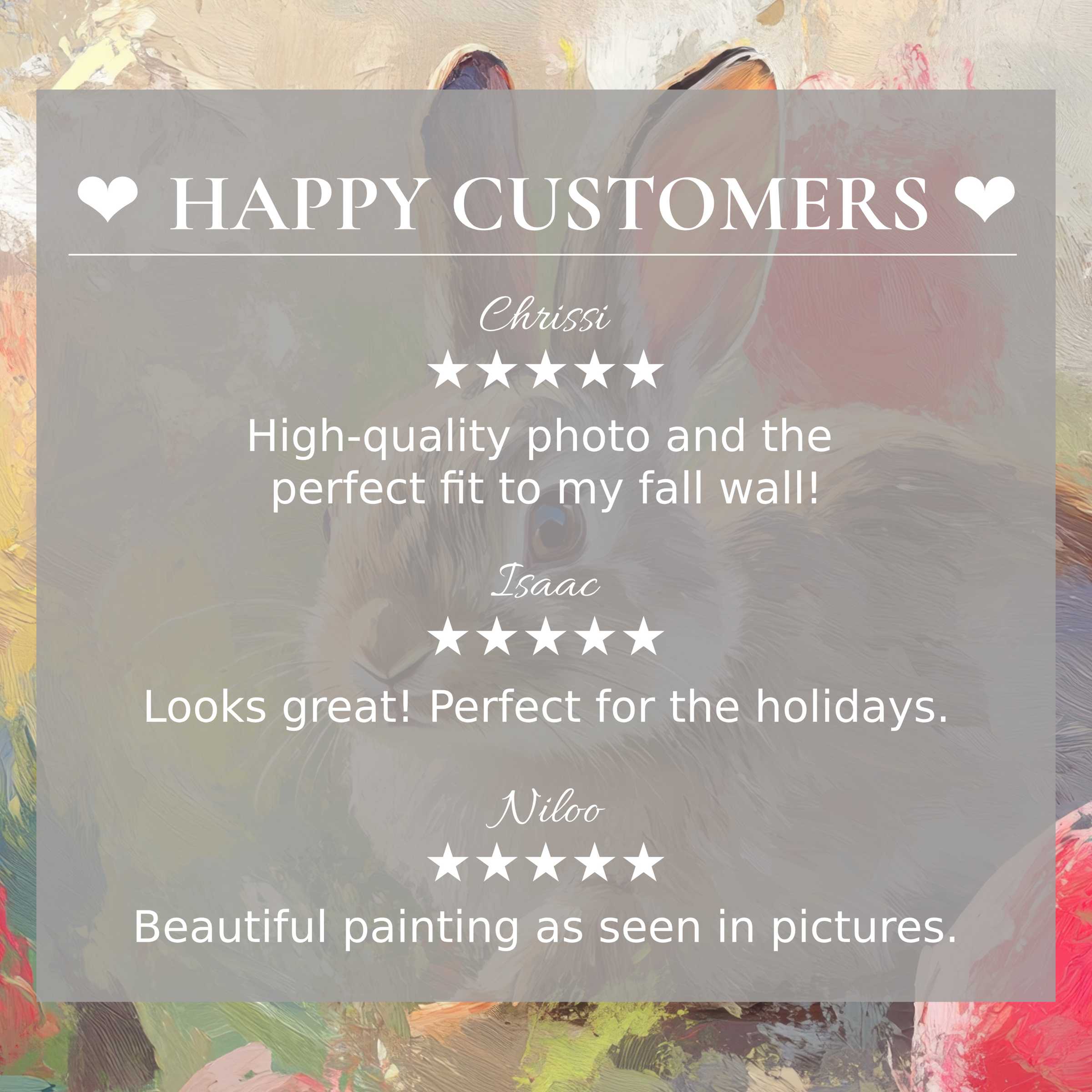 Elegant easter art for Frame TV with soft pastel background; happy customer reviews build trust and style appeal