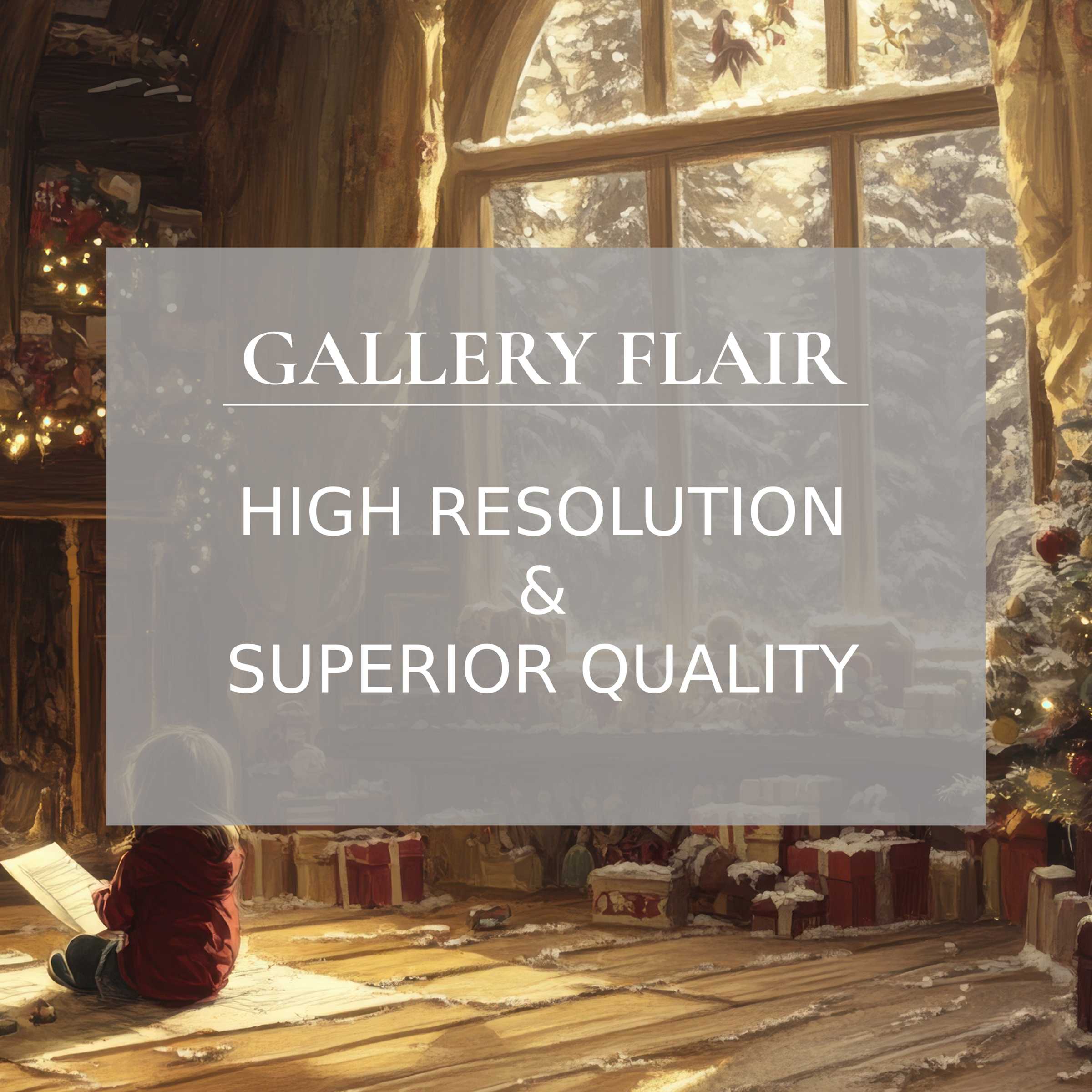 Elegant, high-resolution christmas Frame TV picture showcasing warm holiday tones and intricate, refined visual clarity