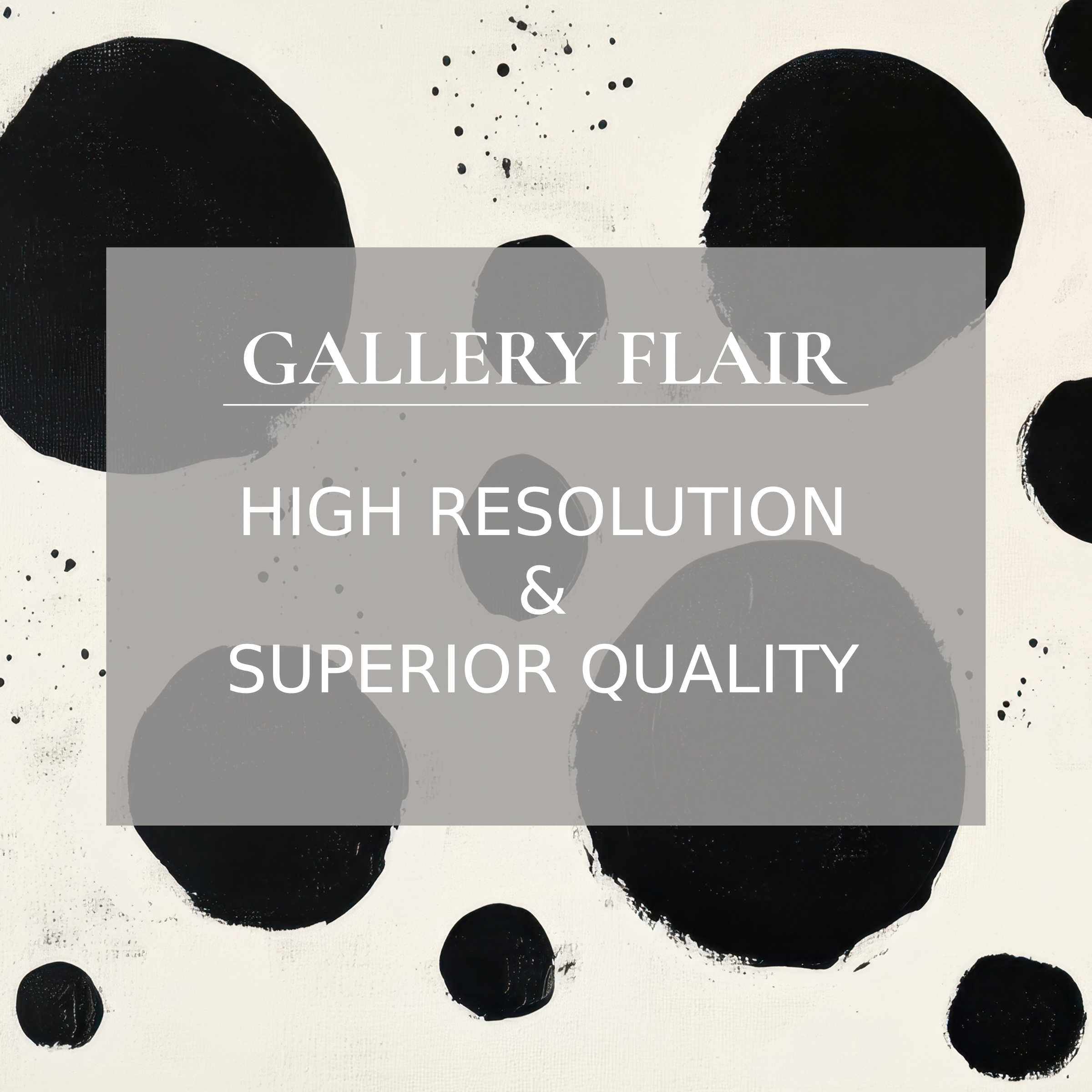 Minimalist printable art featuring bold black ink circles on soft cream, radiating calm sophistication and premium detail