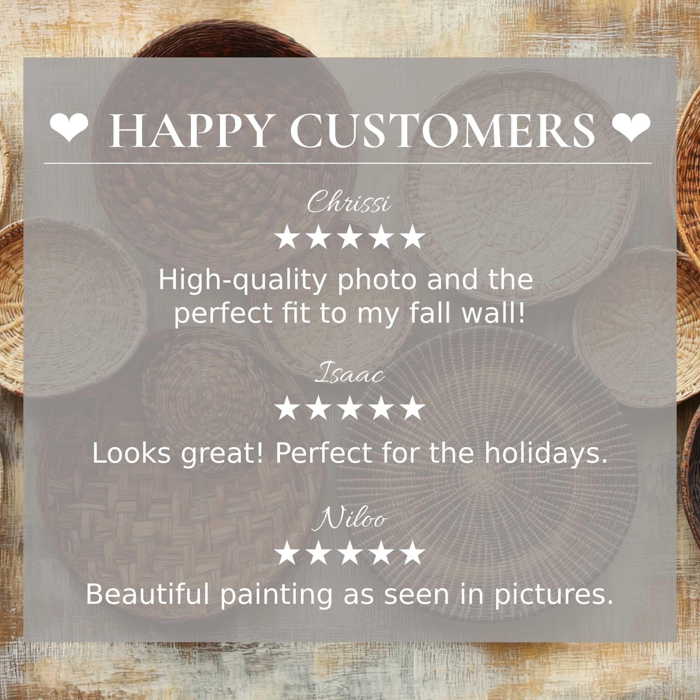 Boho art for Frame TV with abstract sunset hues, happy customer reviews build trust and elegant style appeal