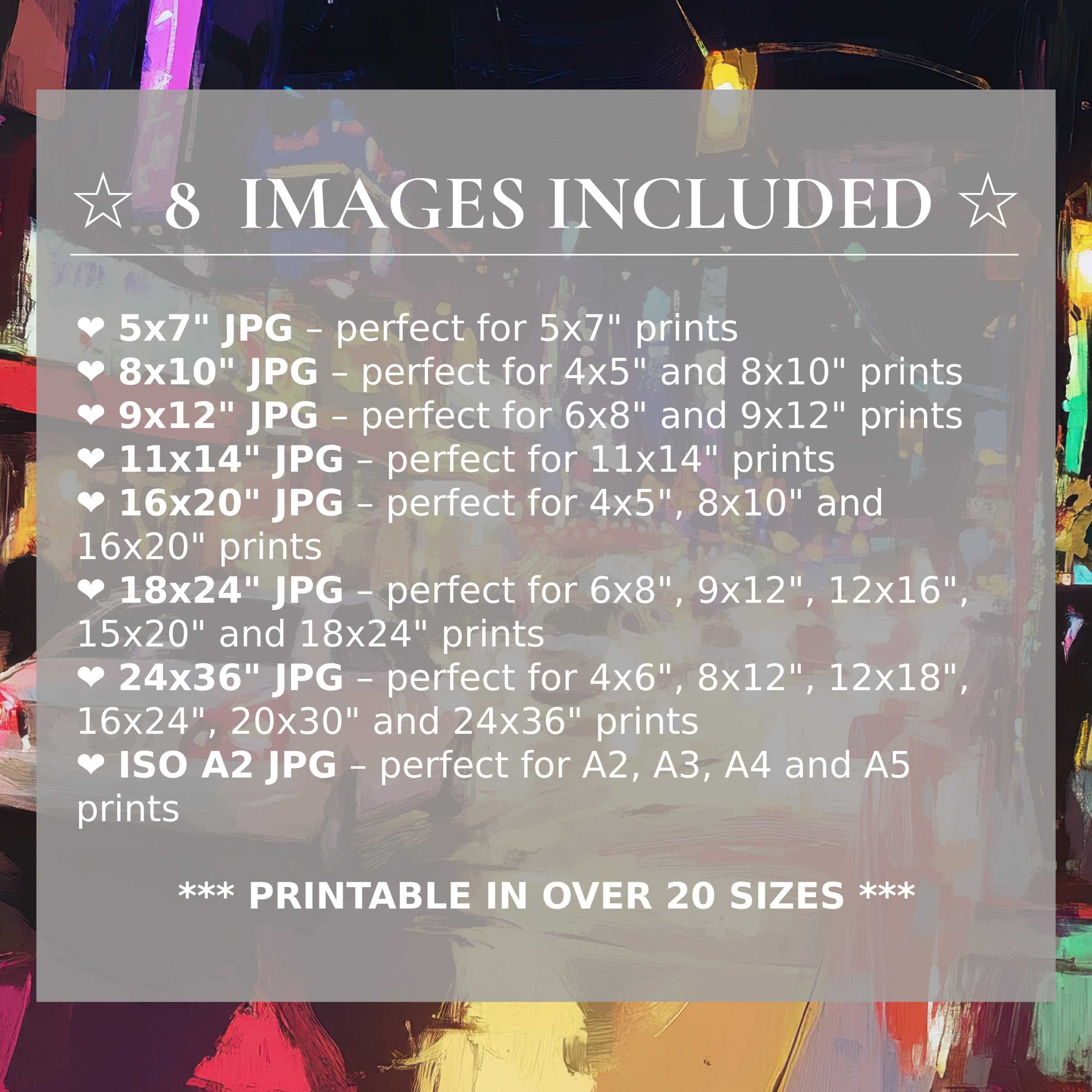 Urban digital print radiates bold reds, deep blues, and golden hues, elevating modern interiors with style and 8 inclusive sizes
