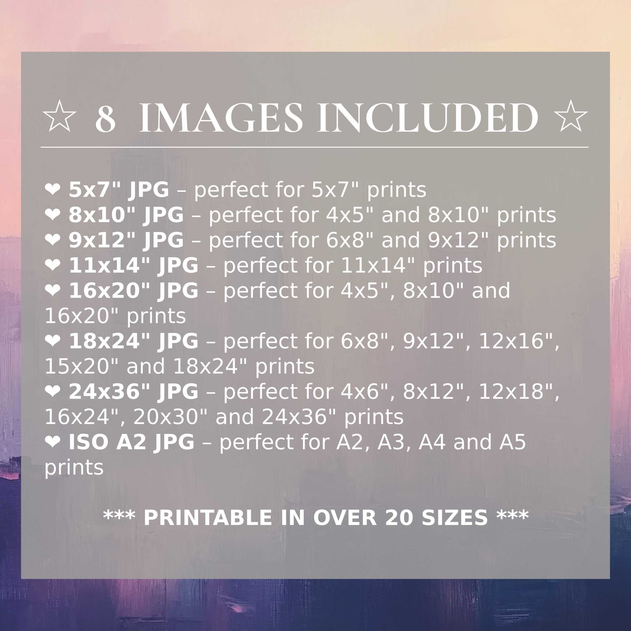 Urban digital print with radiant pink and deep indigo hues, elevating modern interiors with style and 8 sizes included