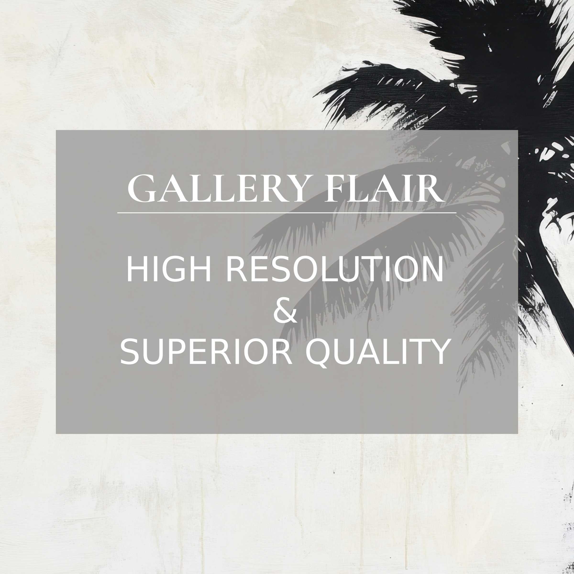 Elegant black palm silhouette on textured neutral background, a refined neutral Frame TV picture with crisp resolution
