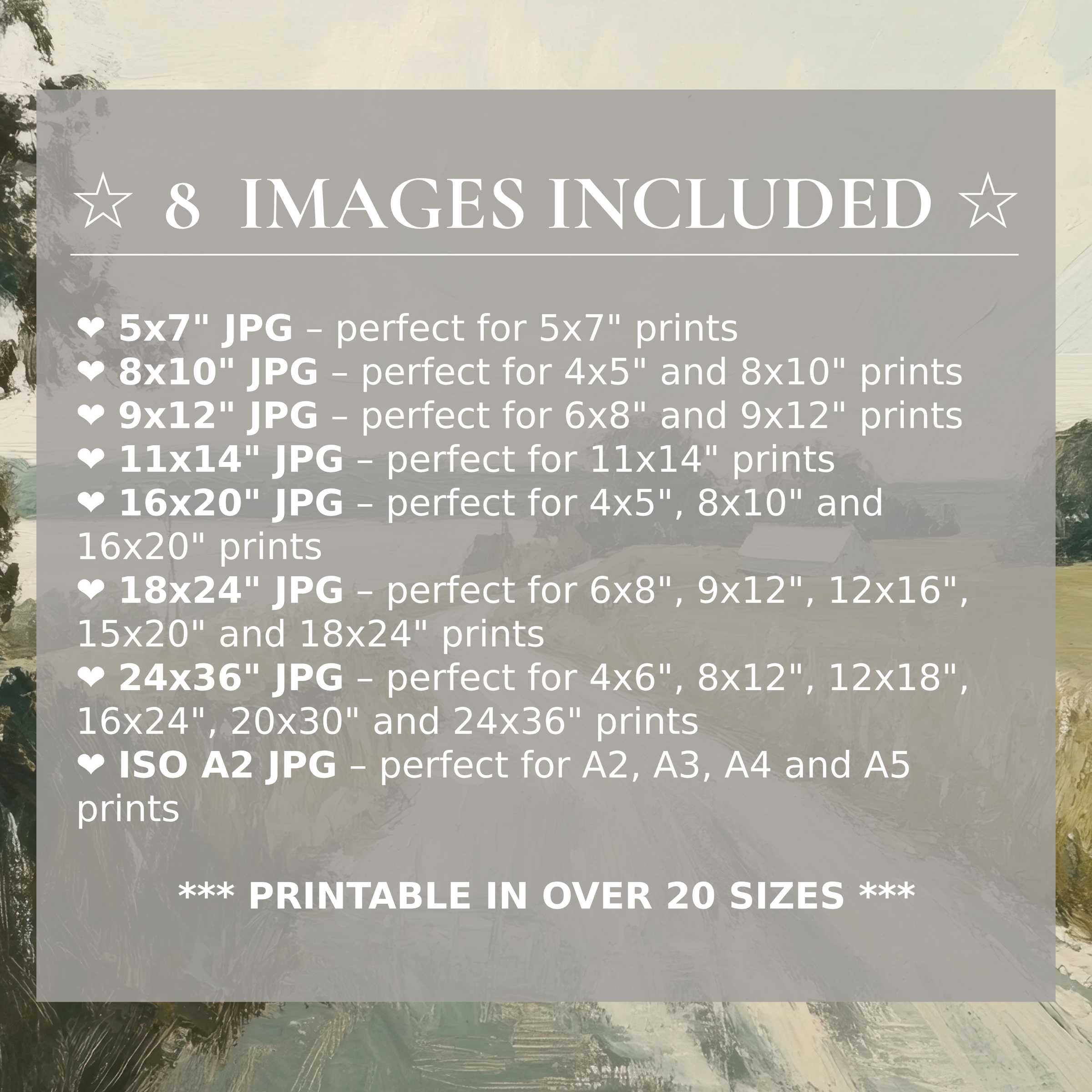 Vintage digital print exuding calming earthy tones and soft neutrals, elevating modern interiors with style; includes 8 high-quality sizes