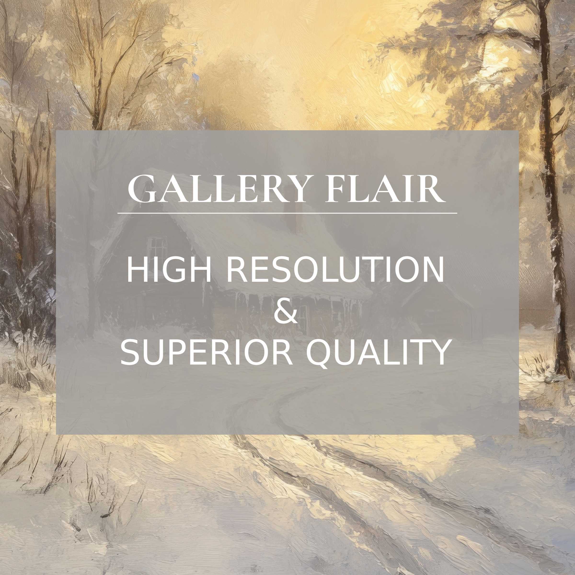 Winter printable art captures a serene snowy landscape aglow with warm light, elevating modern interiors with exquisite detail