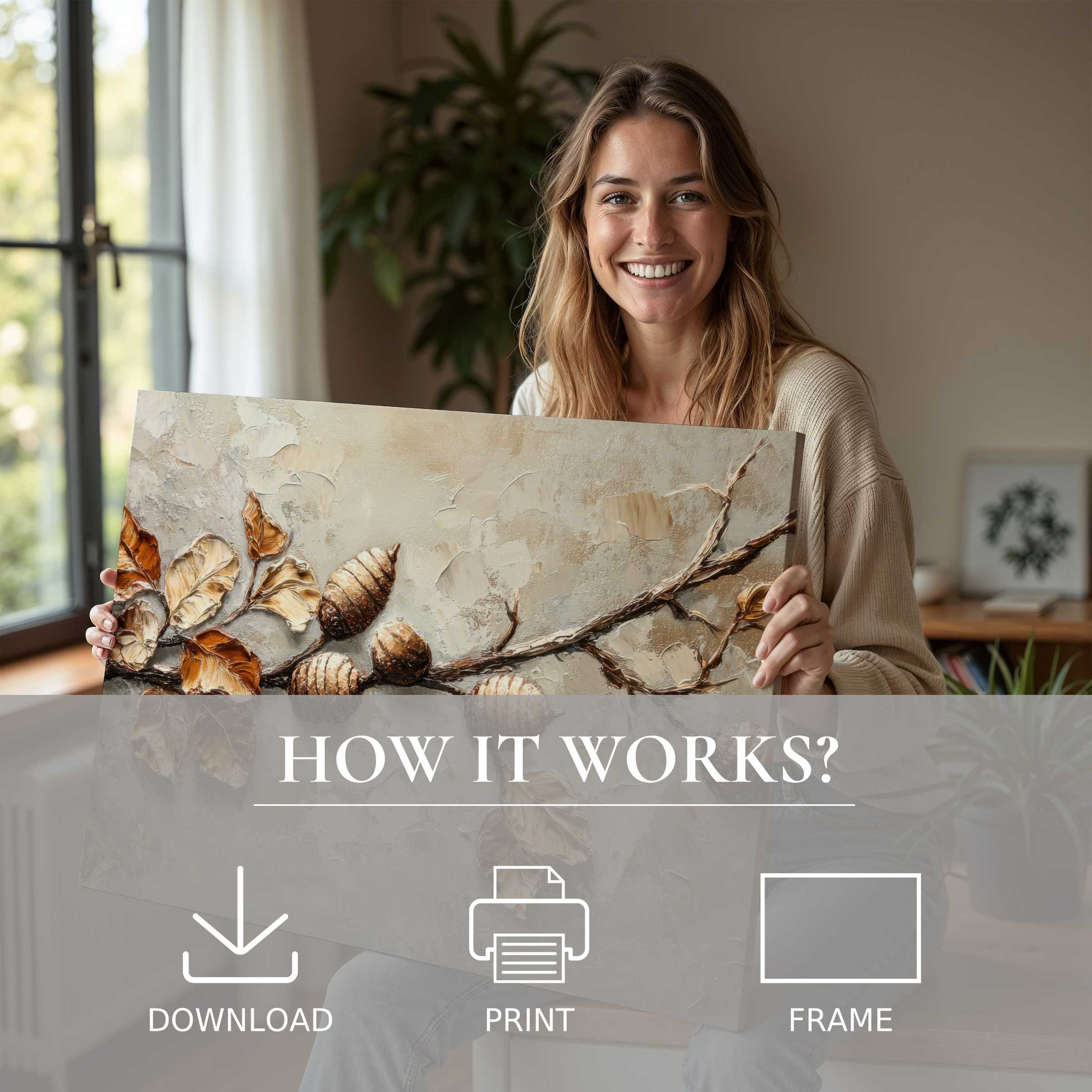 Serene joy in art’s embrace: a refined tree digital art print transforms modern living with effortless beauty and heartfelt connection