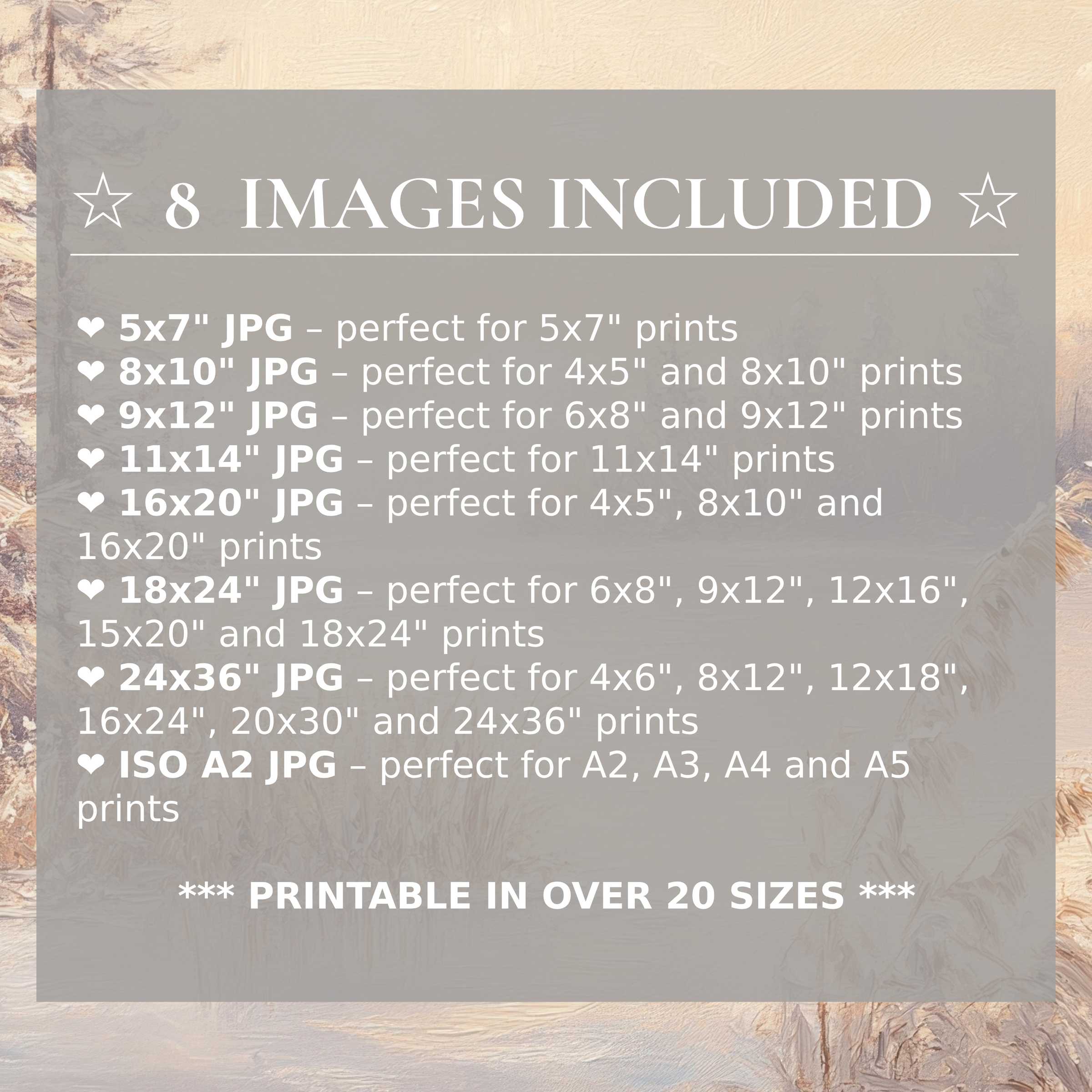 Winter digital print in serene blues and soft neutrals, delivering radiant calm to modern interiors with eight high-quality sizes included
