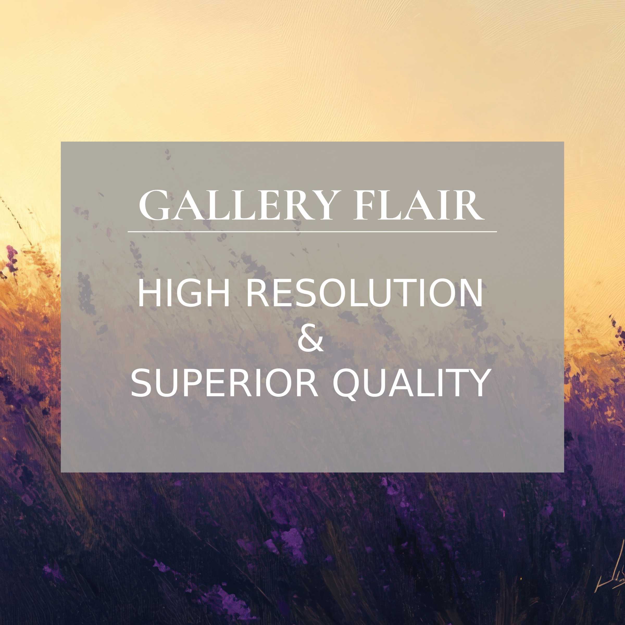 Radiant summer printable art blending golden hues with deep lavender blooms, enriching modern interiors with serene elegance