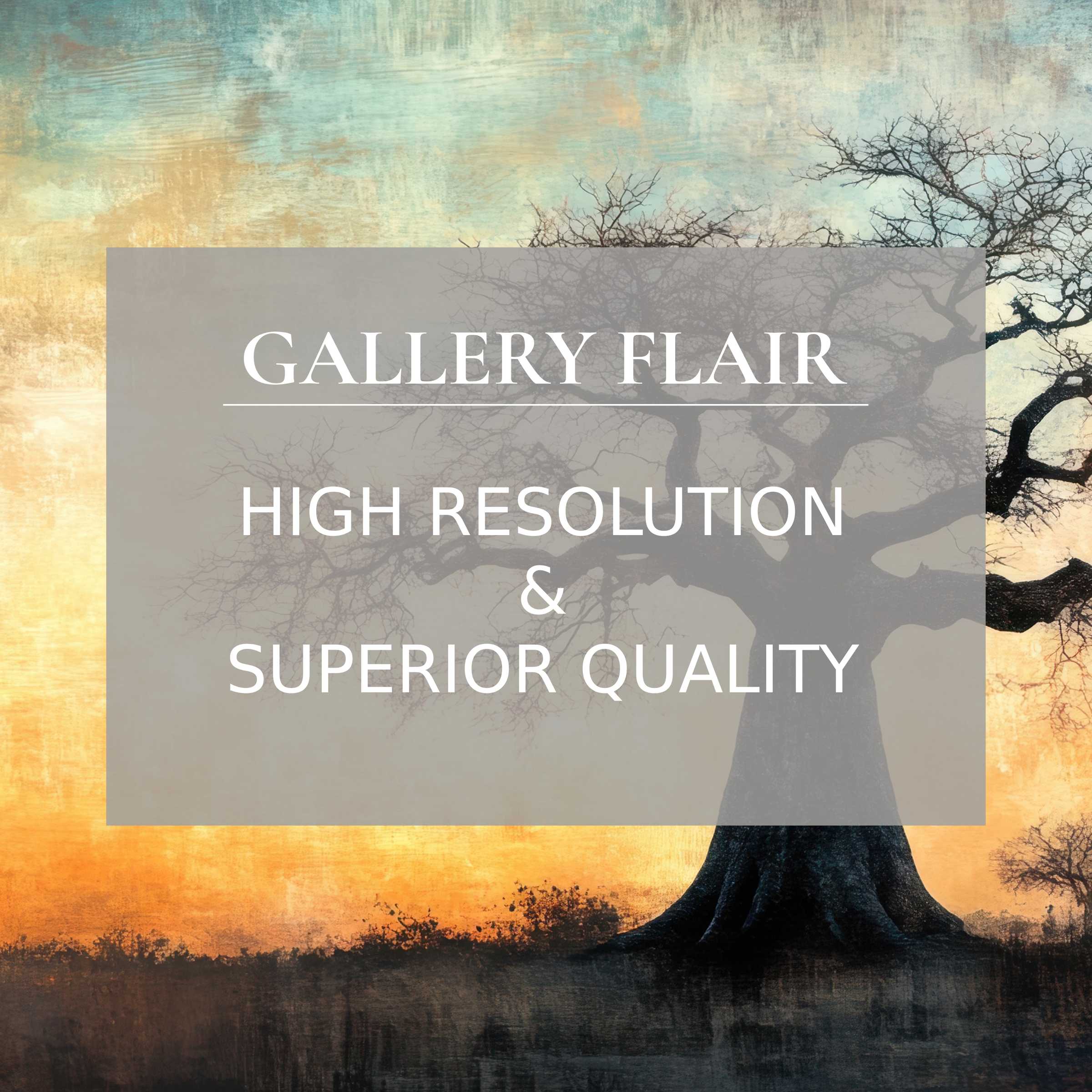 Elegant tree printable art with intricate silhouette, radiating a calming, warm glow; elevates modern home decor with premium detail