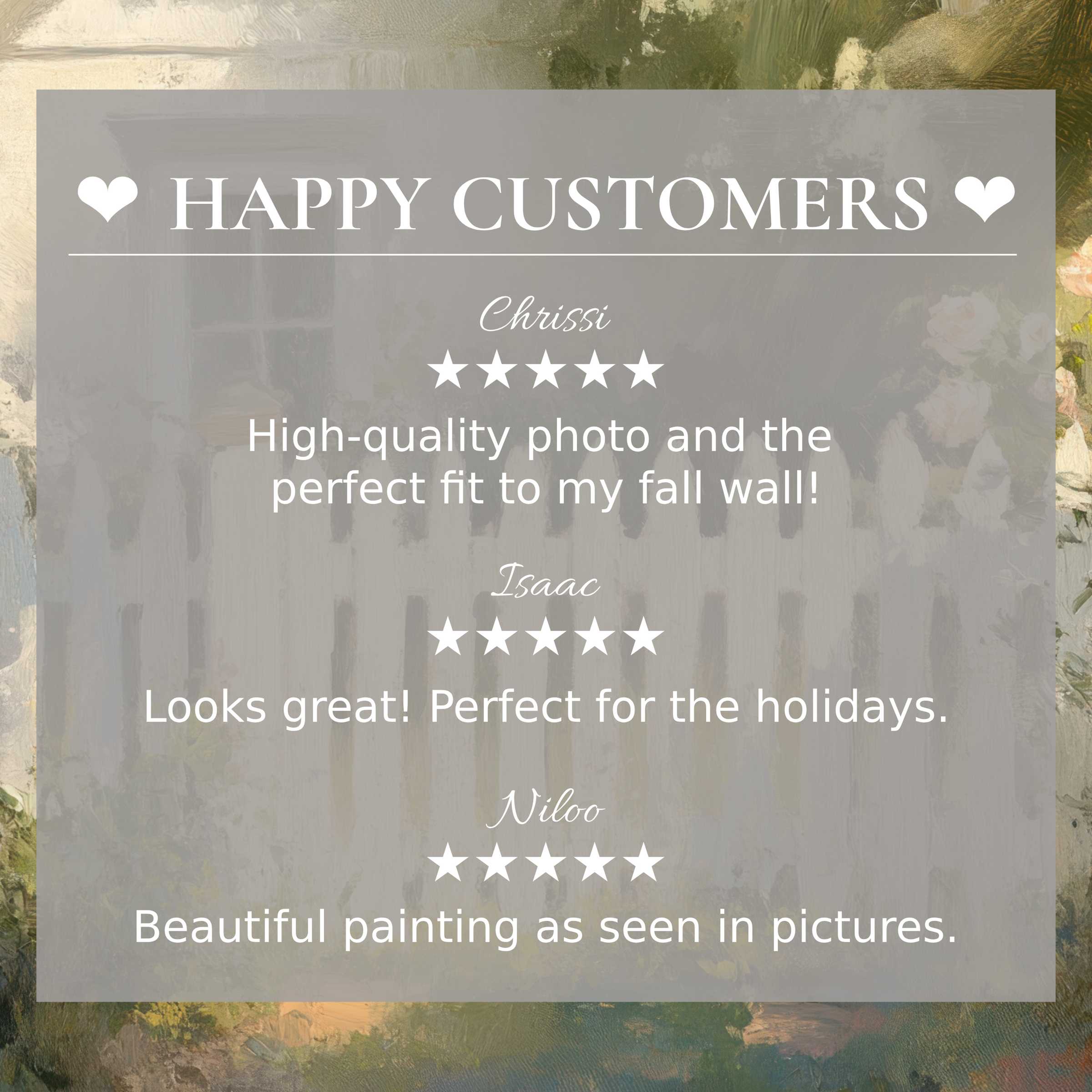 Farmhouse art for Frame TV with abstract sunset tones, happy customer reviews build trust and highlight elegance