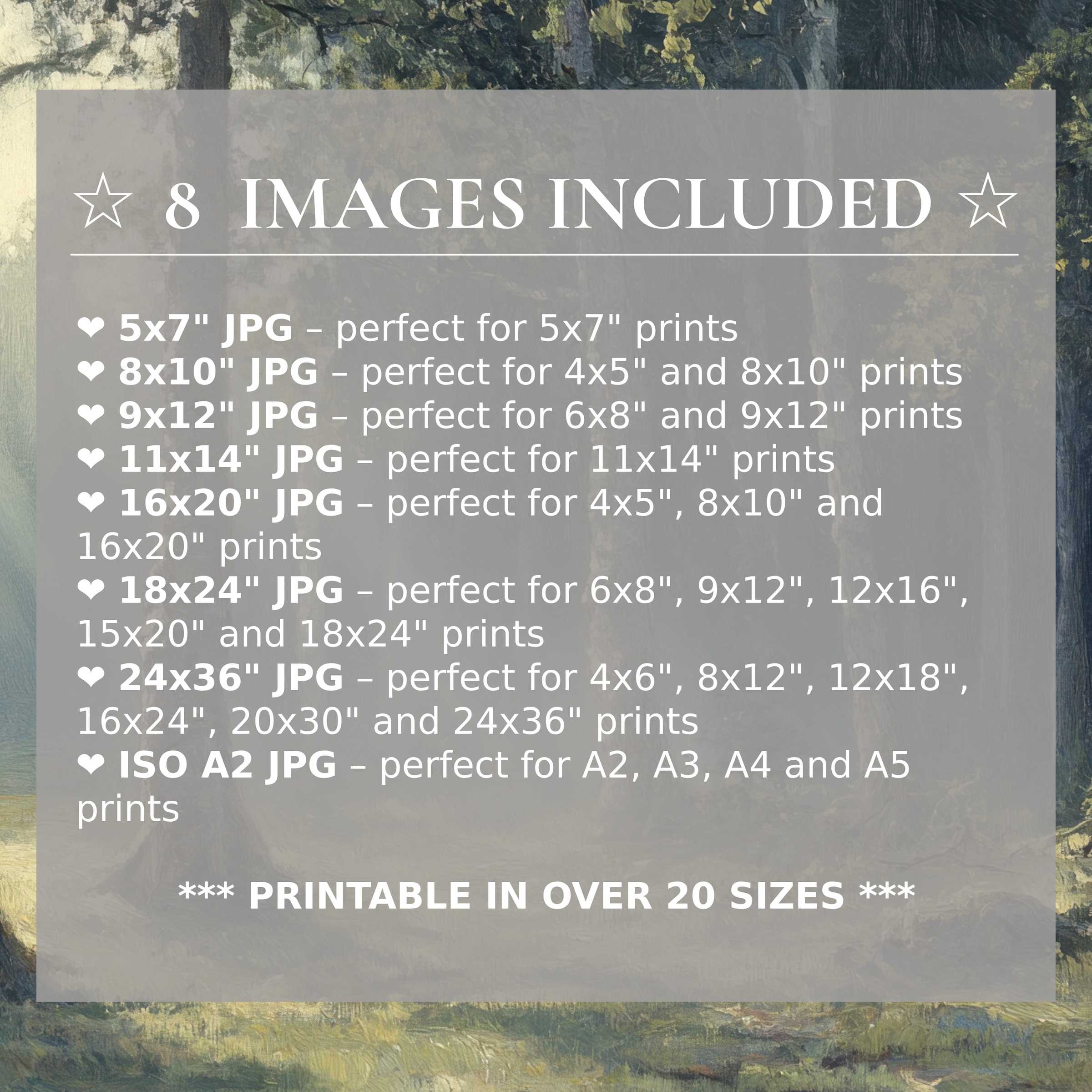 Vintage digital print exuding radiant greens and moody blues, enriching modern interiors with style and 8 high-quality sizes included