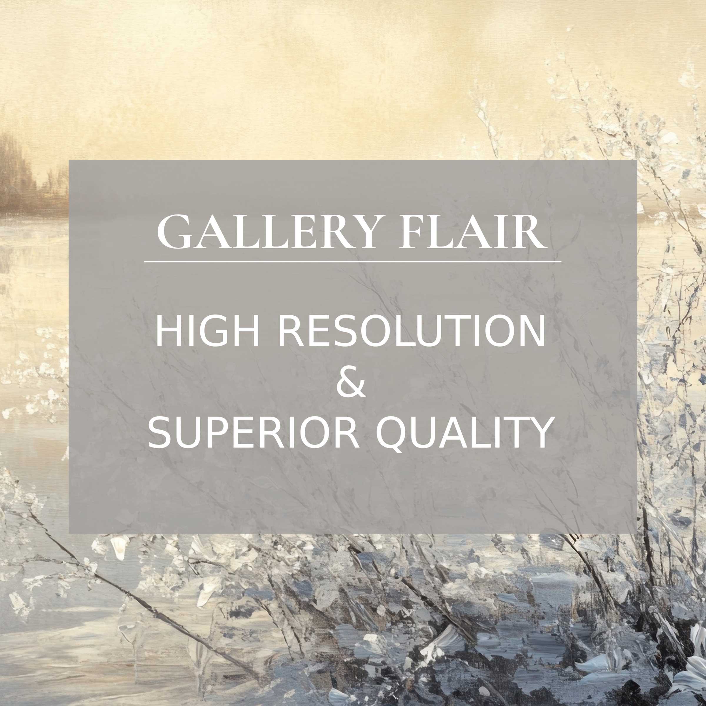 Elegant winter Frame TV picture with refined brushwork, high resolution, and exceptional visual clarity for modern interiors
