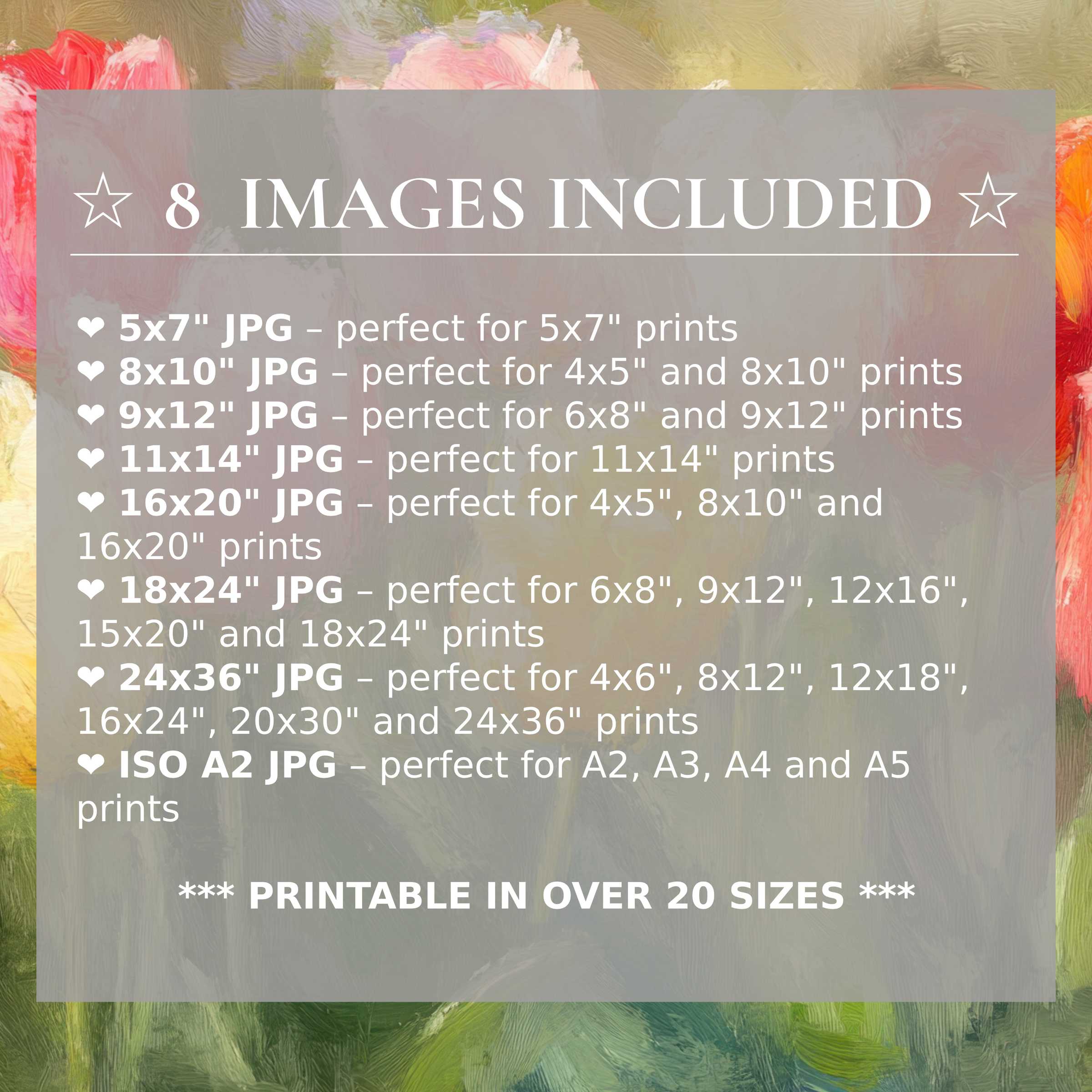 Spring digital print radiates with soft pinks, corals, and fresh greens, offering 8 included sizes to elevate modern interiors with timeless elegance