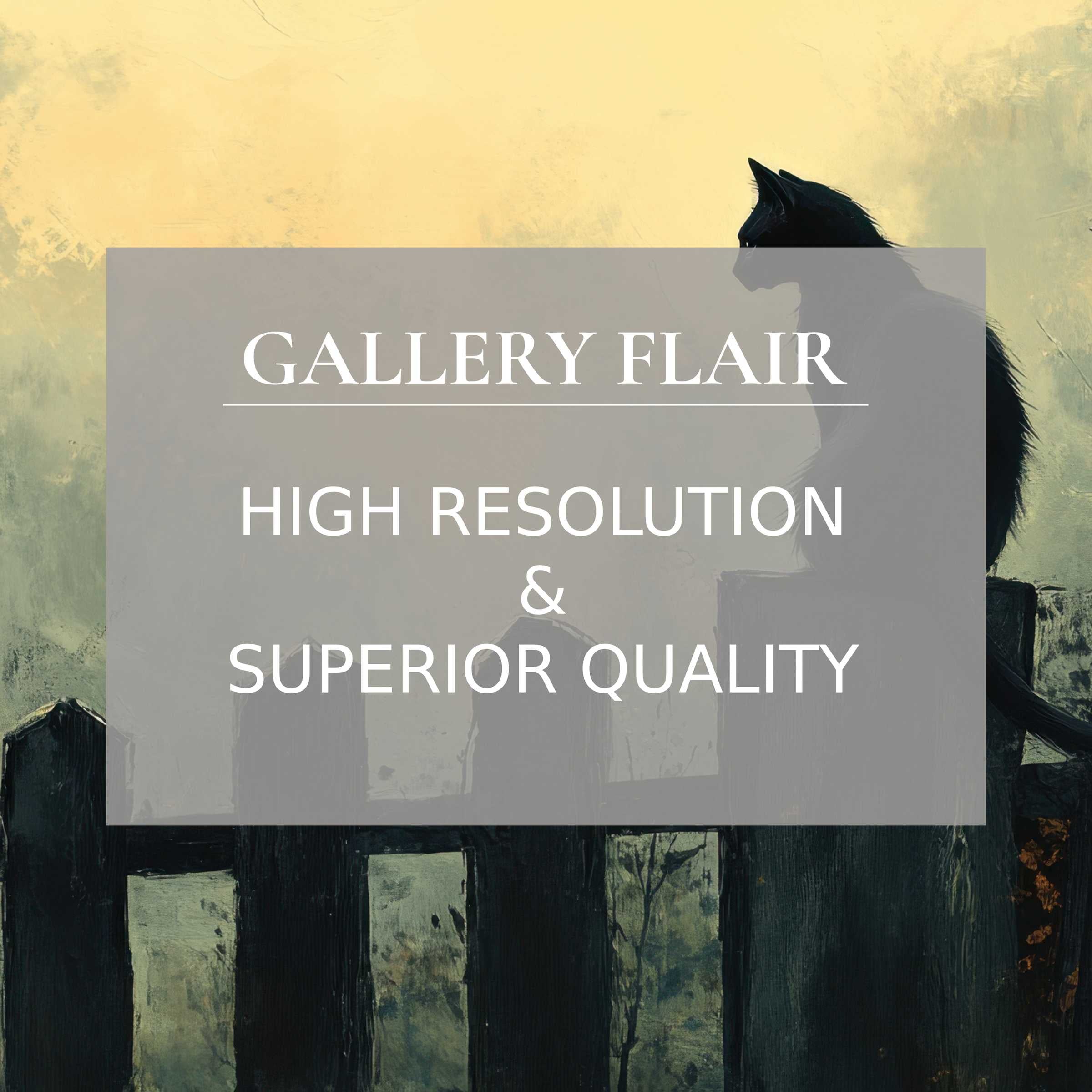 Halloween printable art capturing a mysterious black cat silhouette in rich, high-resolution detail, perfect for elevating modern home ambiance with bold, refined autumnal charm