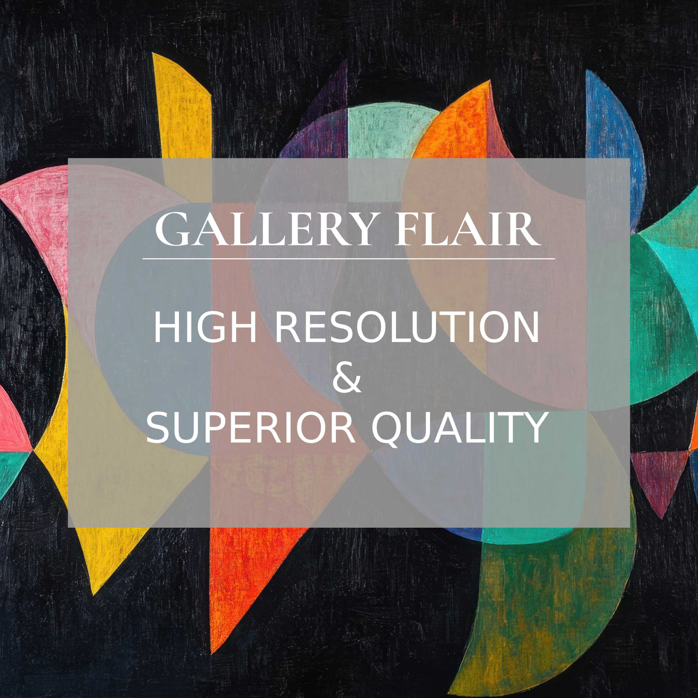 Bold modern printable art featuring vivid geometric shapes on deep black, elevating chic interiors with refined, high-resolution detail