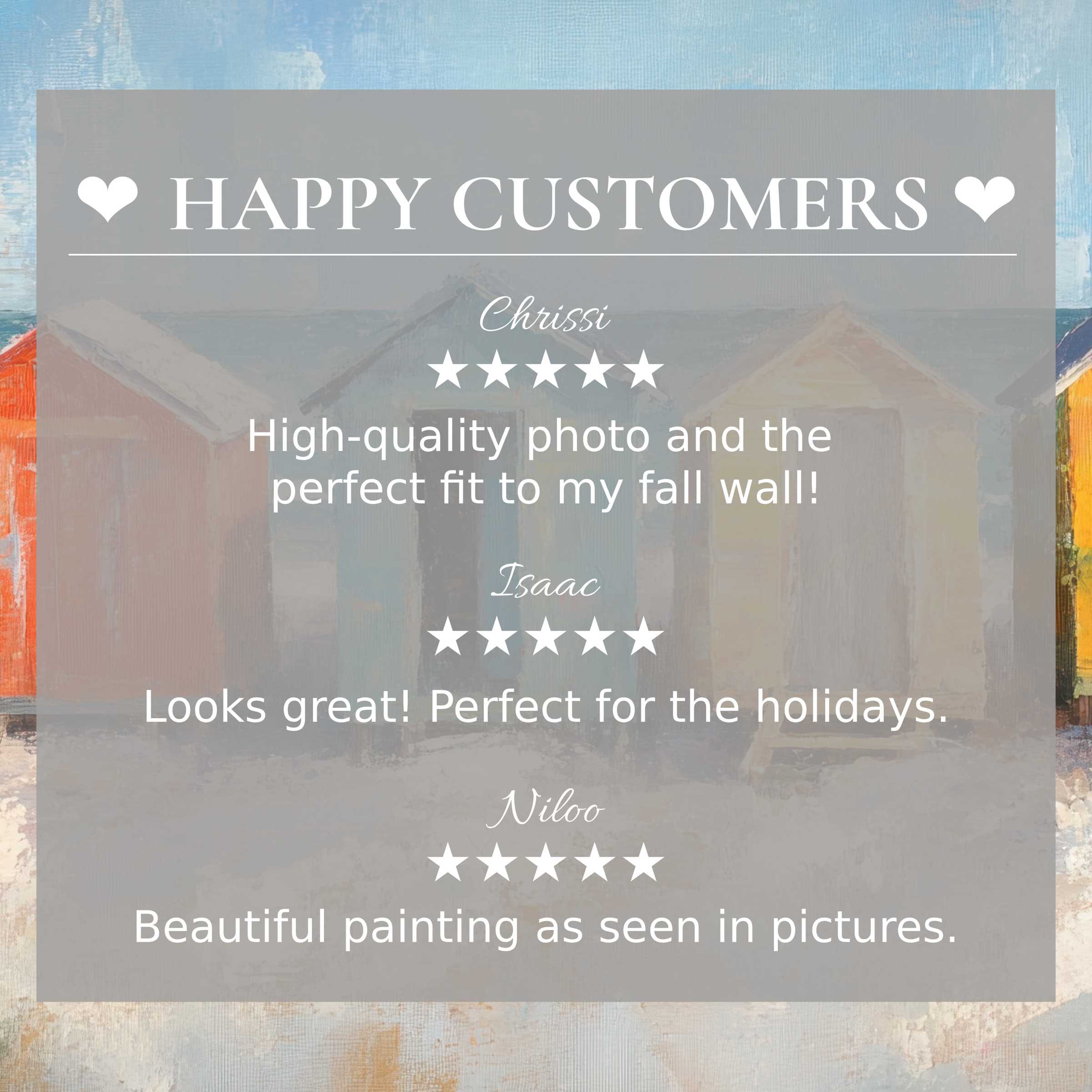 Refined coastal art for Frame TV with abstract sunset hues; happy customer reviews enhance trust and elegant appeal
