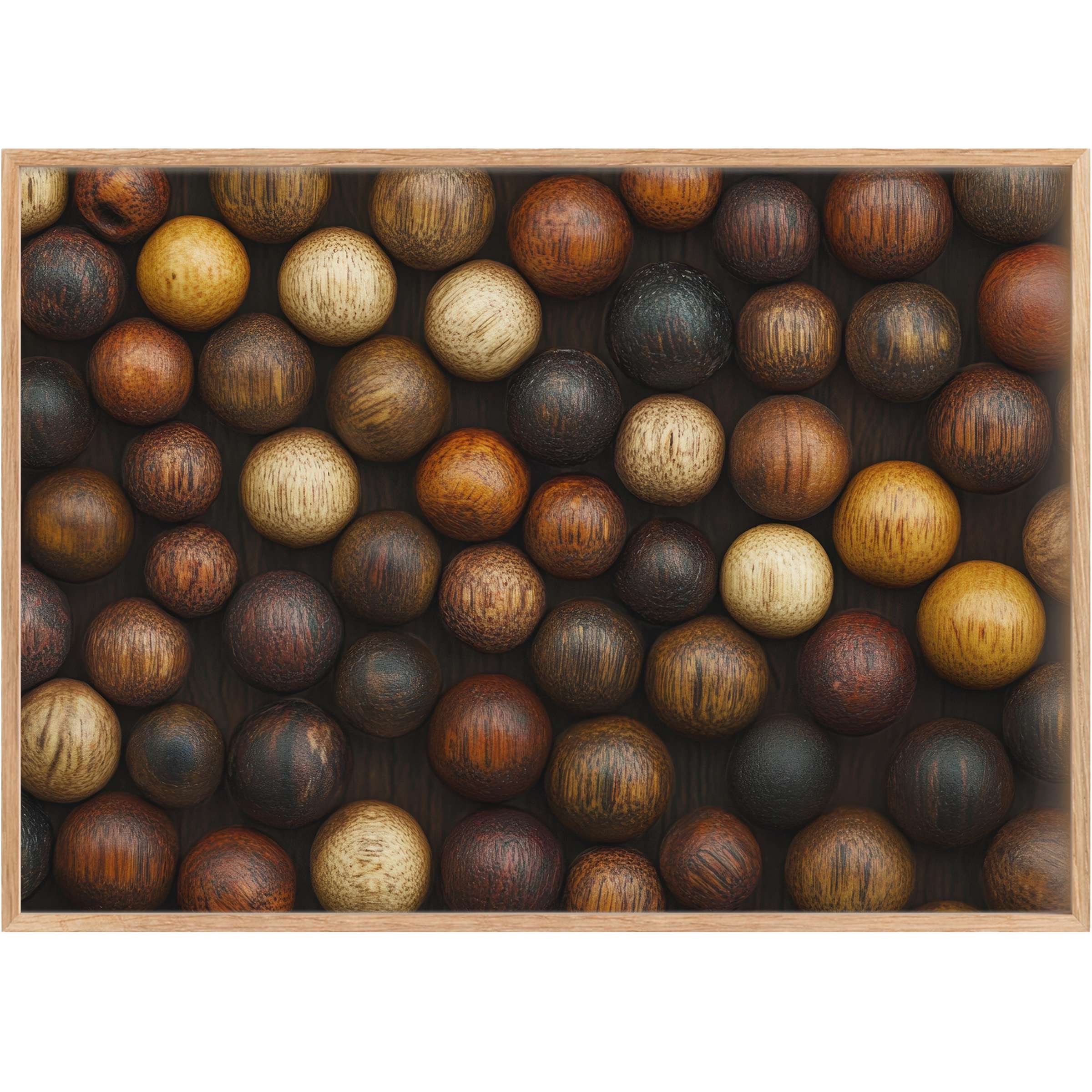 Warm earth tones and natural wood textures create a soothing, bohemian vibe in this boho printable wall art, perfect for elevating chic interiors