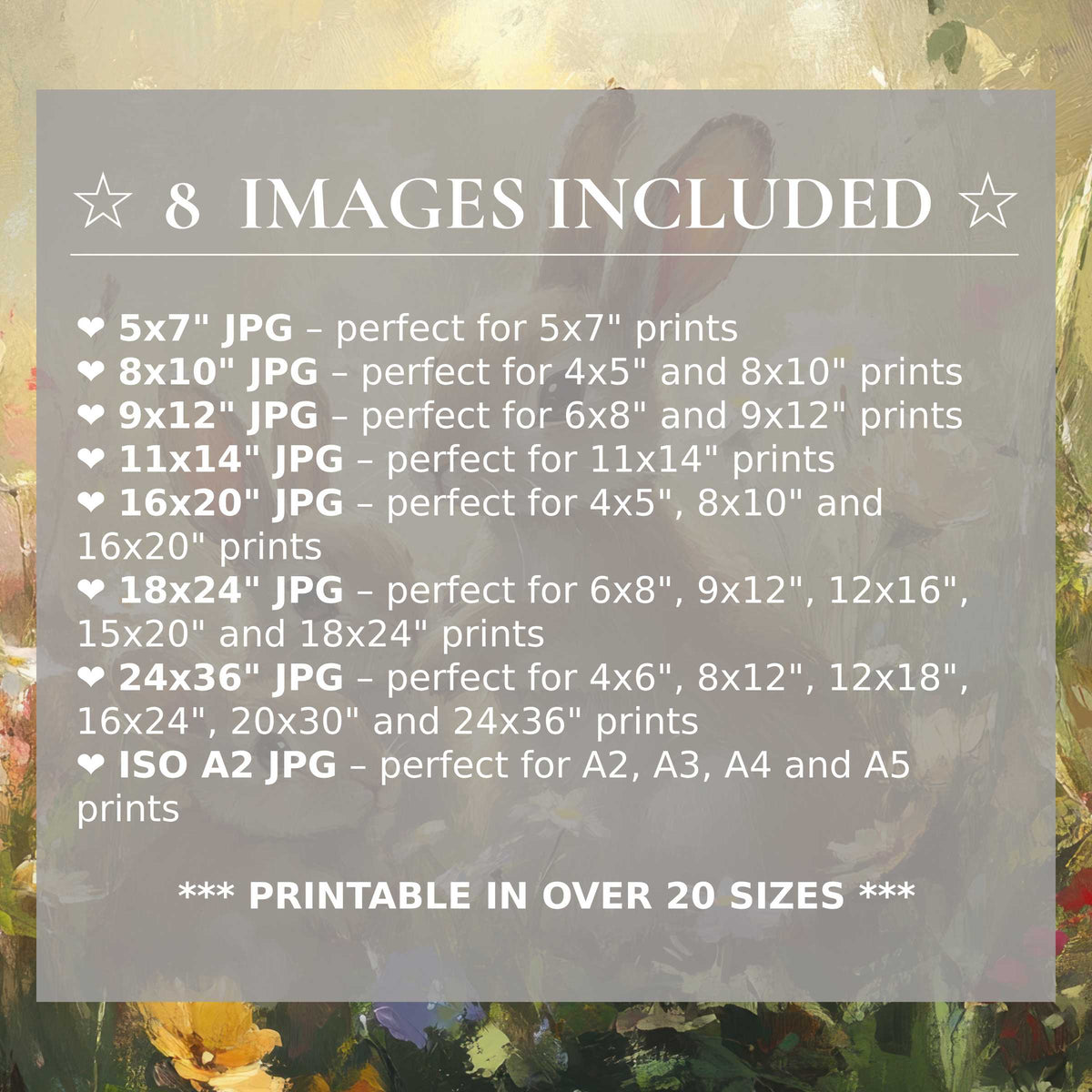 Radiant Easter digital print in soft pastels and earthy greens, crafted to elevate modern interiors with timeless style and flexibility; includes 8 high-quality sizes in one download