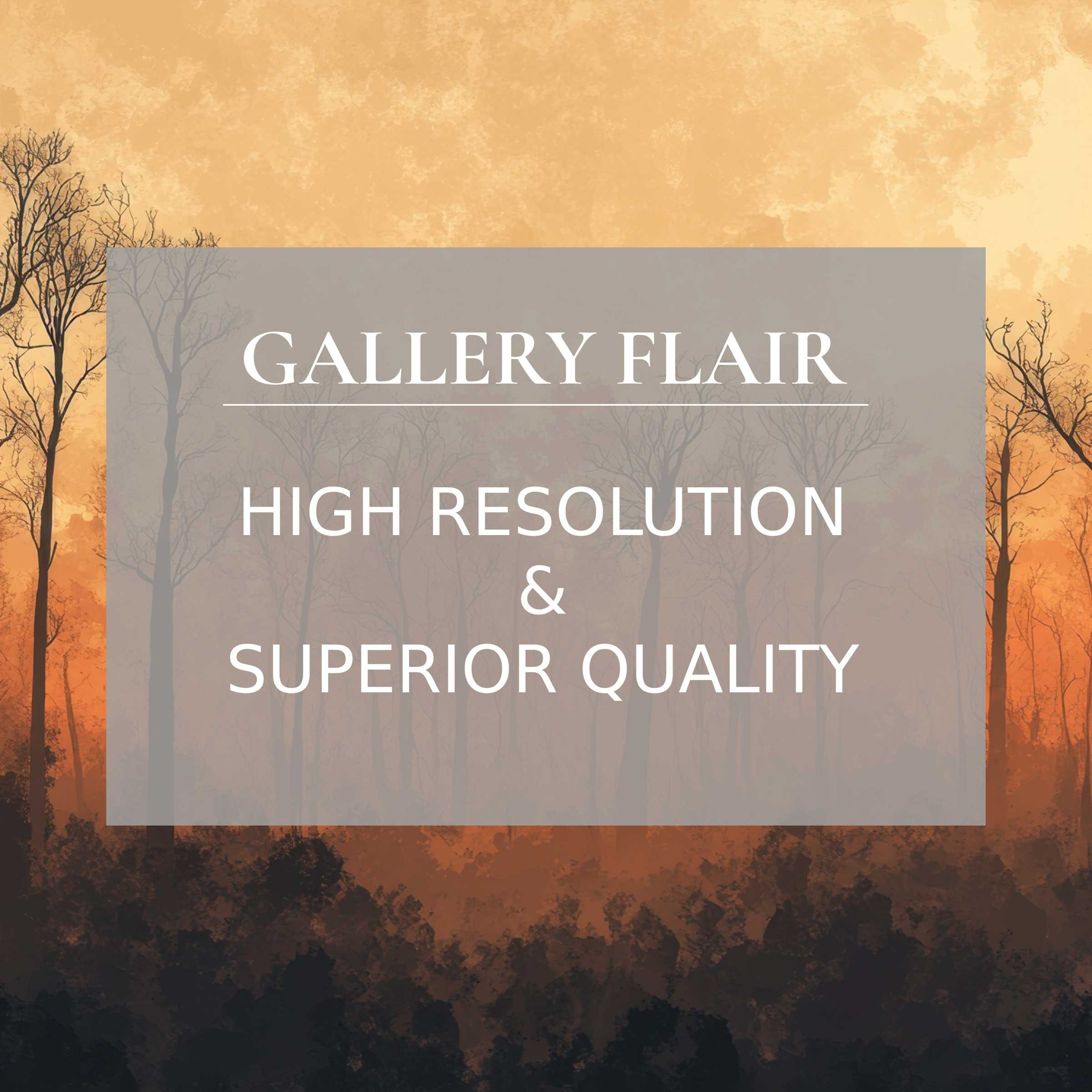 Elegant, high-resolution tree Frame TV picture with refined silhouettes and warm, layered autumn tones for modern decor