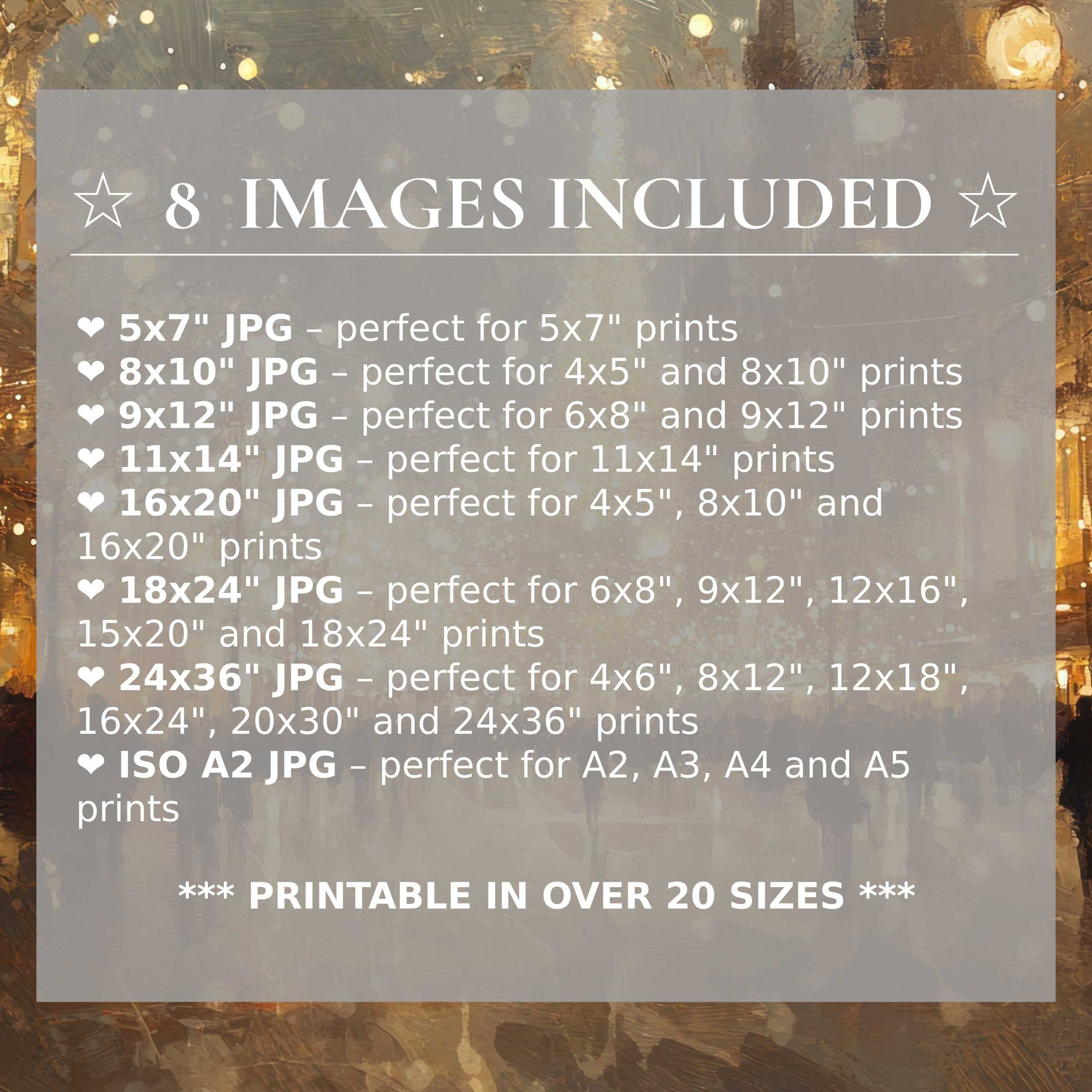 Urban digital print radiates warm amber and muted gold tones, offering bold elegance and calming depth; includes 8 high-quality sizes to elevate sophisticated modern interiors with versatile style