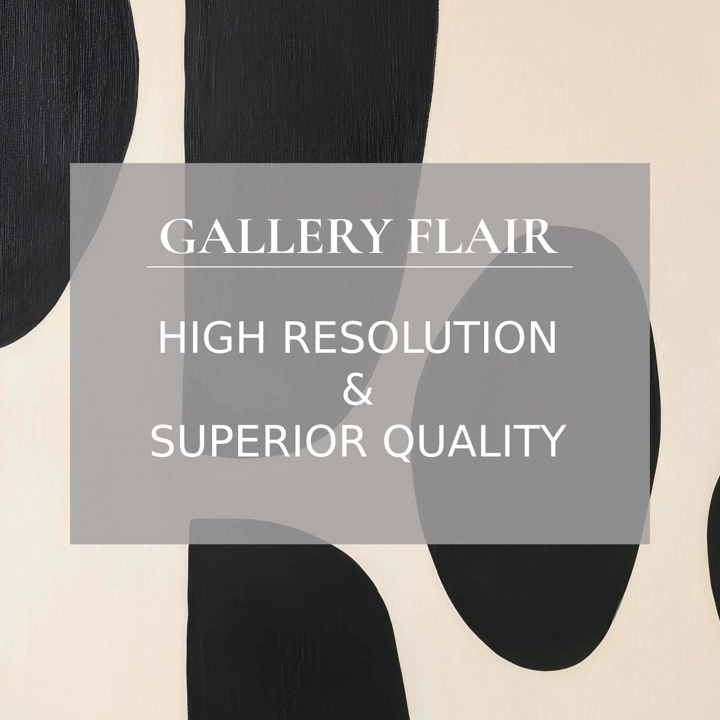 Monochrome abstract printable art featuring elegant black shapes on soft beige, radiating bold sophistication and refined texture