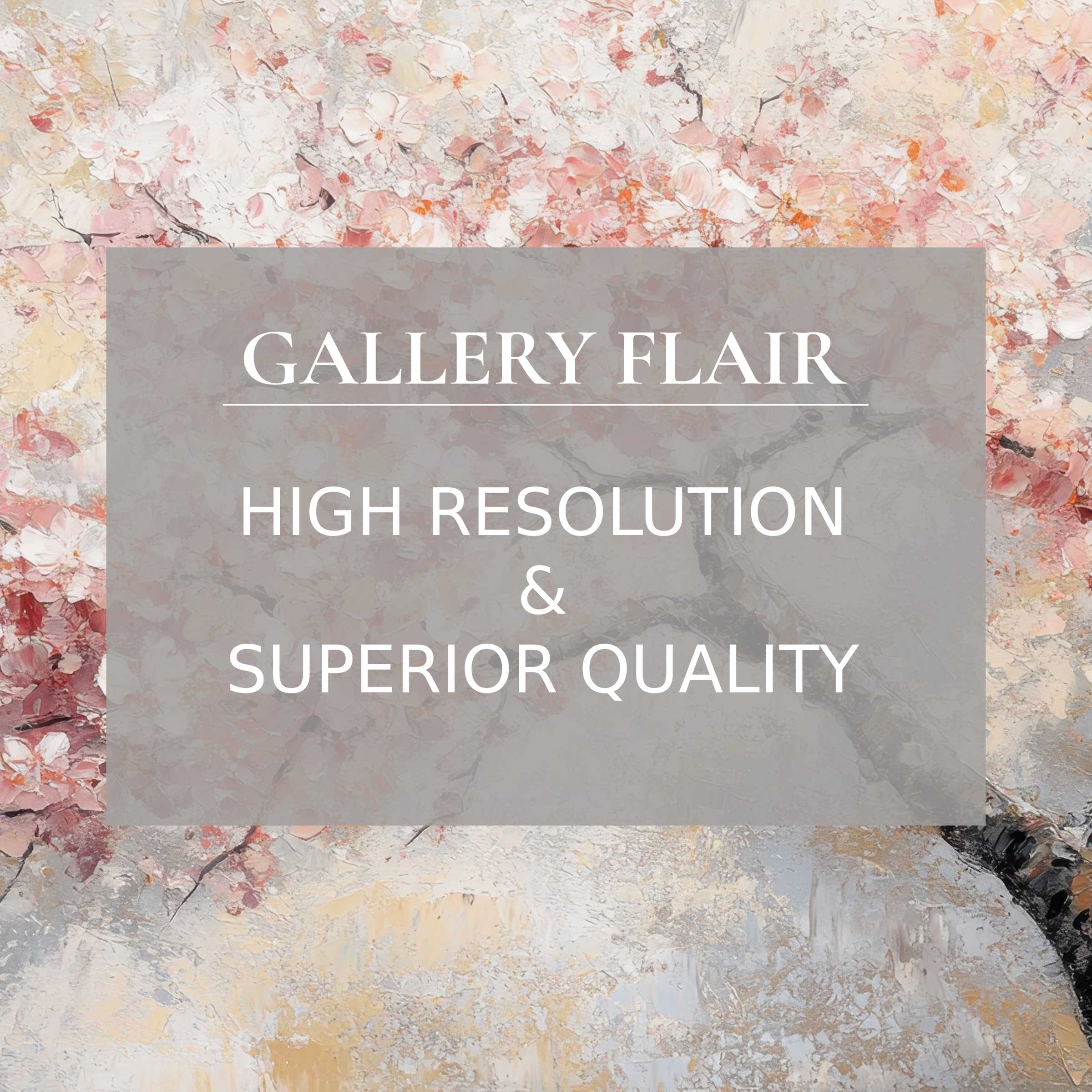 Elegant pastel floral art with delicate texture and clarity in this high-resolution tree Frame TV picture