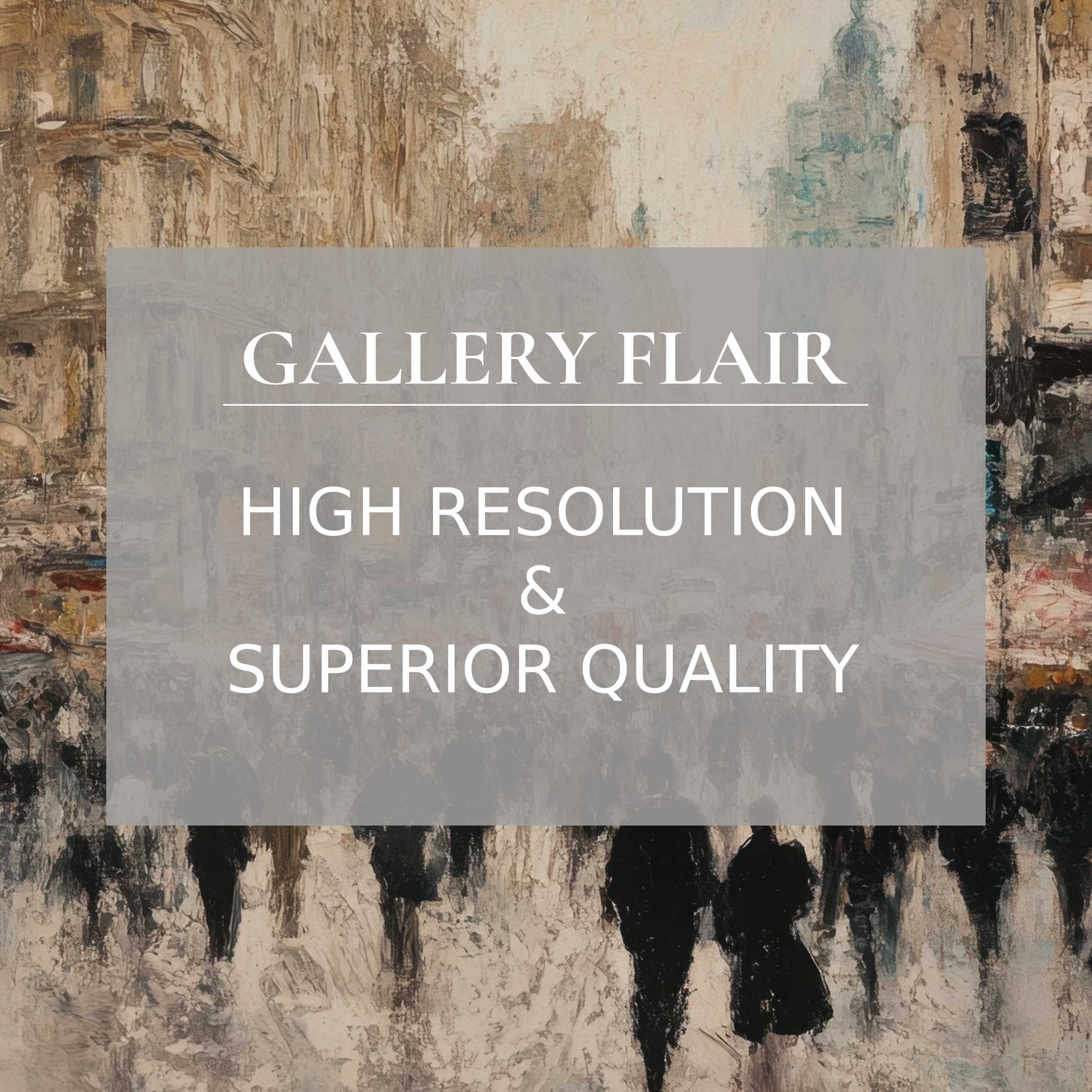 Elegant, high-resolution urban Frame TV picture with refined, textured brushstrokes and exceptional visual clarity