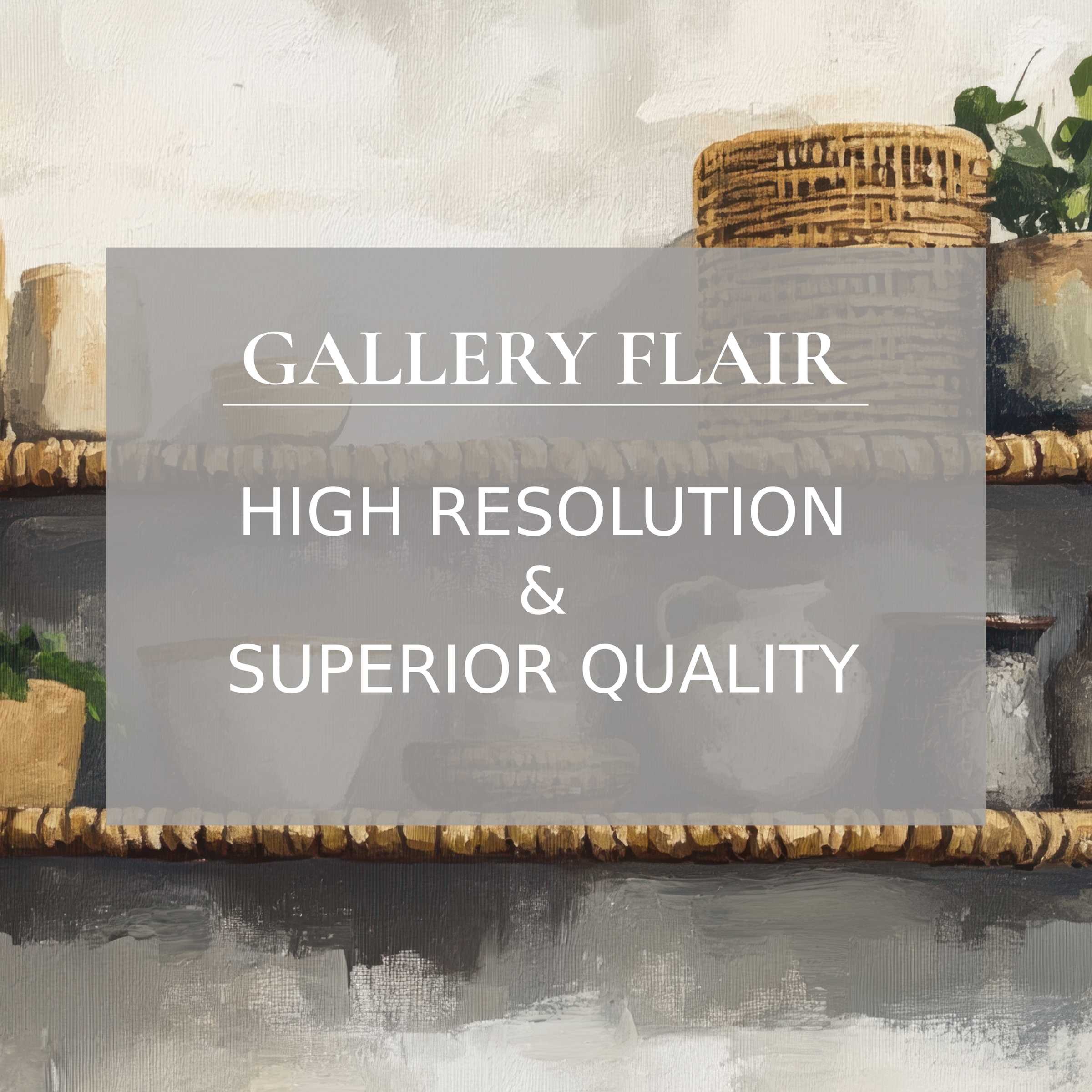 Calming boho printable art featuring textured earth tones and woven baskets, elevating modern interiors with refined, high-resolution detail