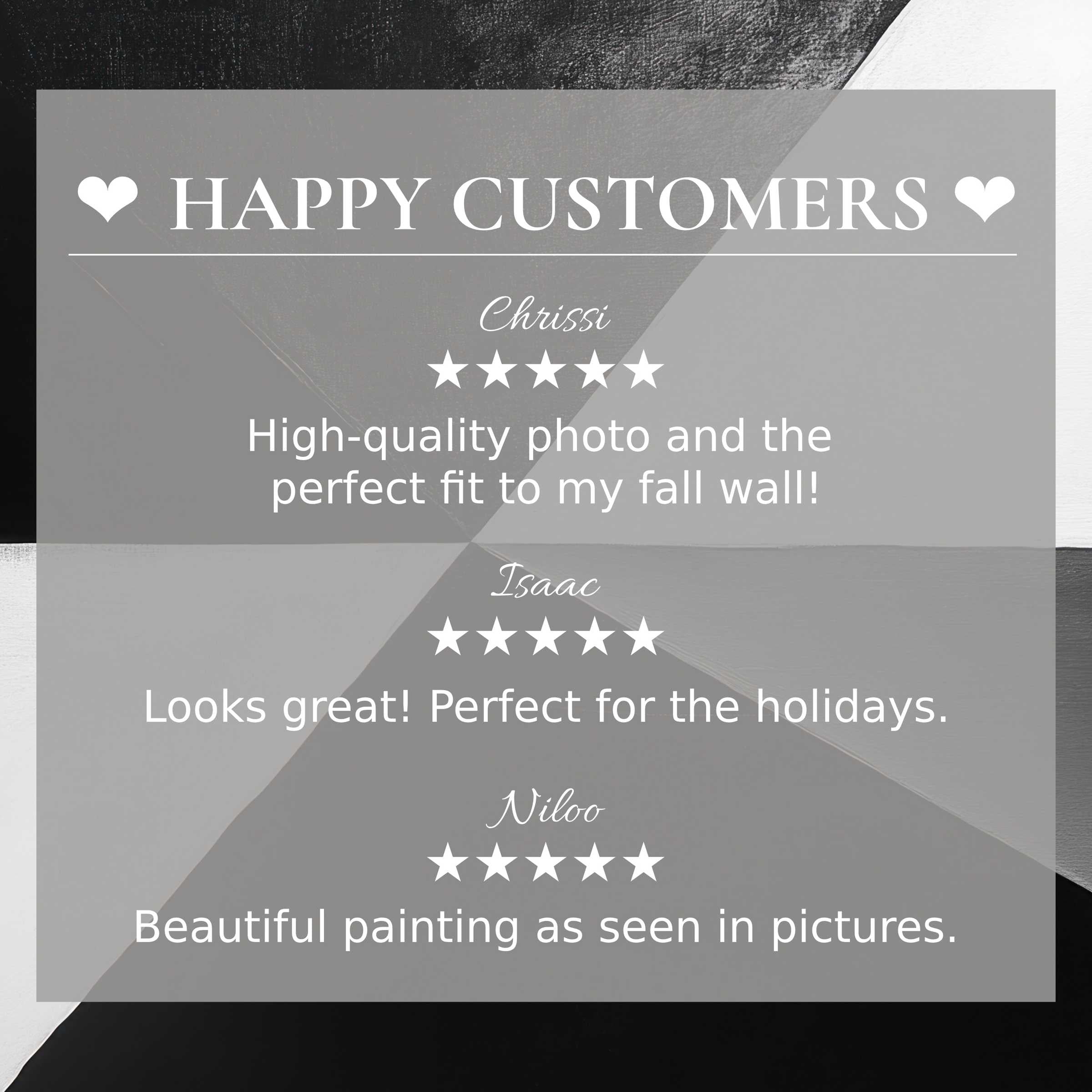 Modern art for Frame TV with abstract geometric background; happy customer reviews build trust and elevate elegance