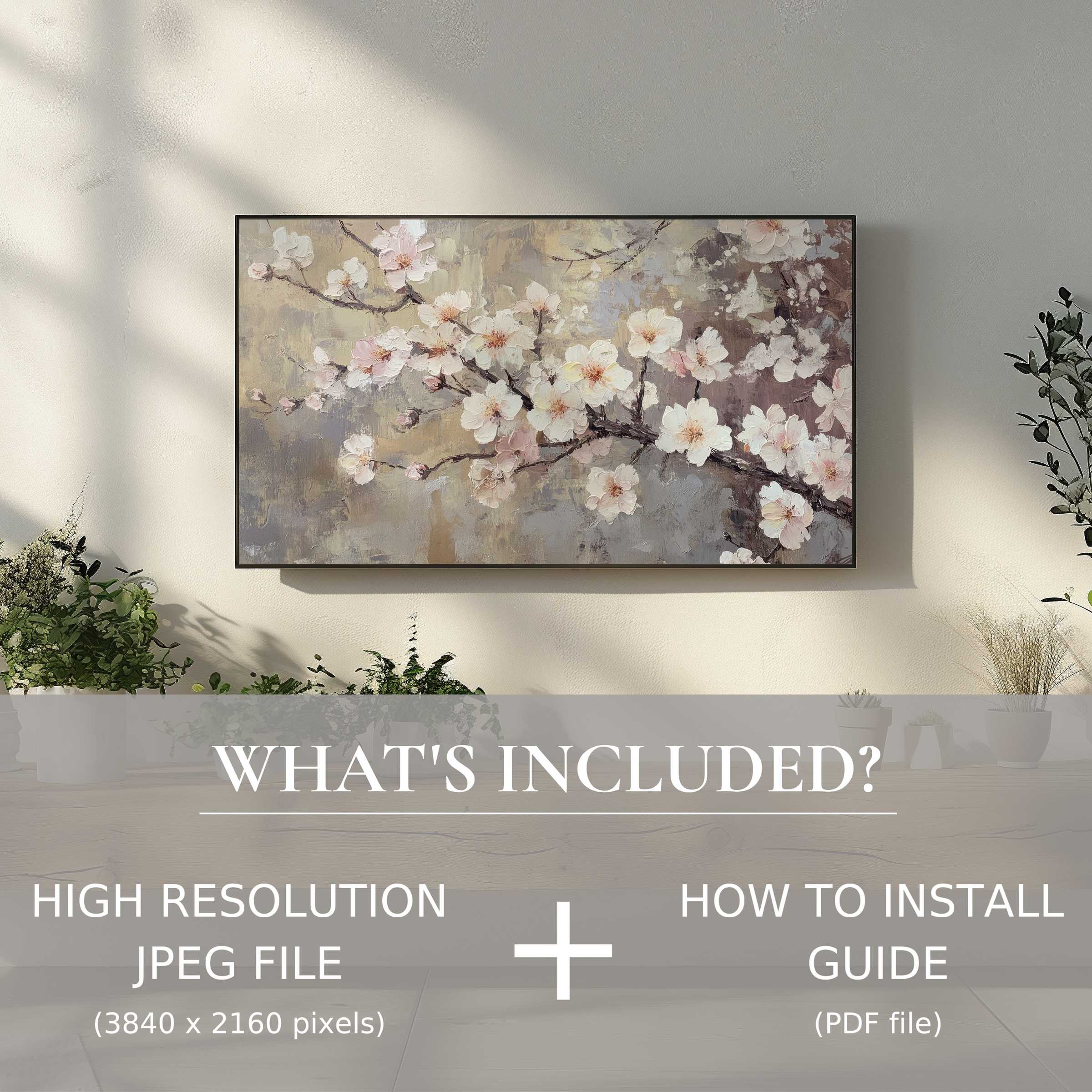 Elegant tree digital TV art download softly brightens chic living spaces with effortless digital use and refined style