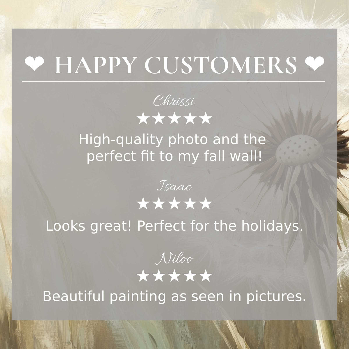 Elegant botanical art for Frame TV with soft neutral tones; happy customer reviews build trust and showcase refined style