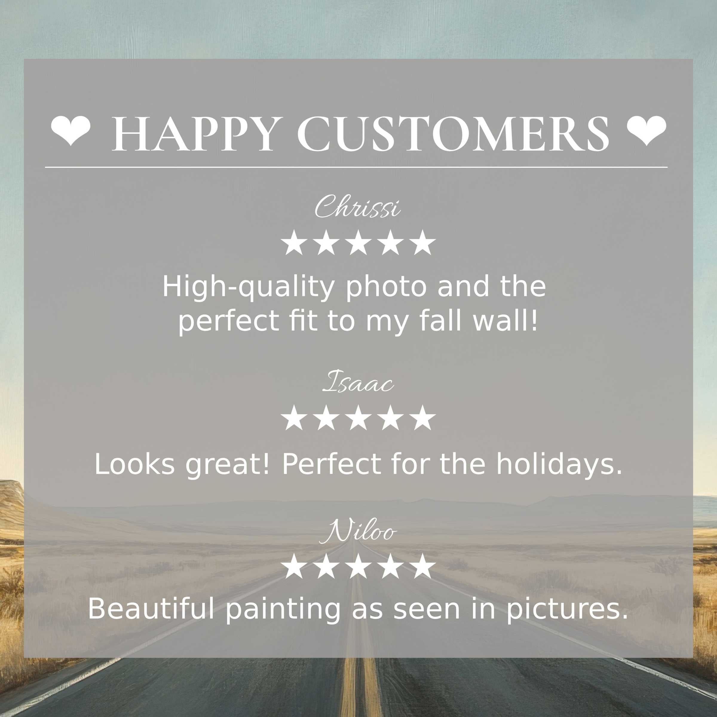 Minimalist art for Frame TV with abstract sunset colors, showcasing reviews by happy customers to inspire trust and elegance