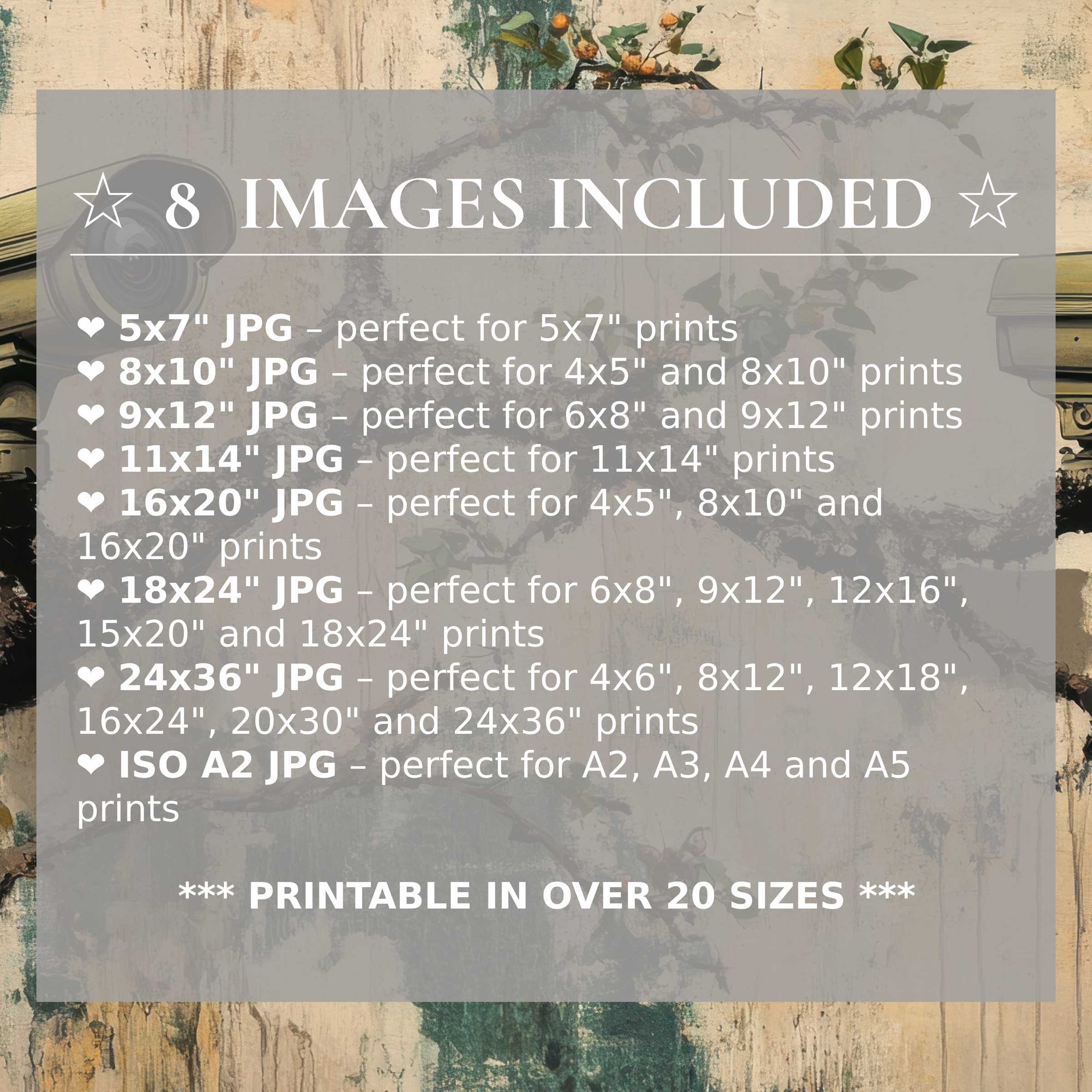 Elegant tree digital print in soft pinks and grays, offering radiant calm and versatile style in 8 premium sizes included