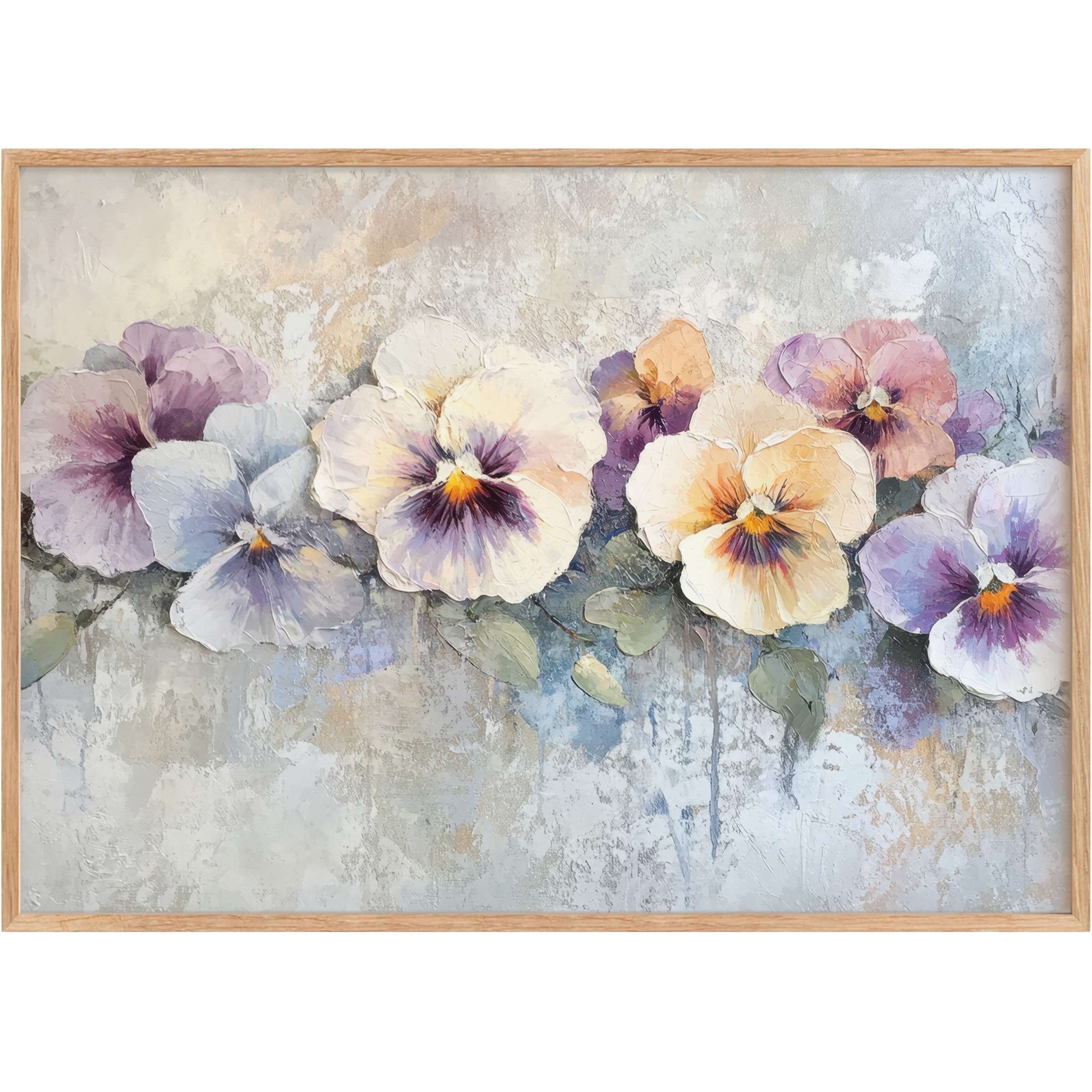 Botanical printable wall art with soft pastels and lavender hues evokes a serene, elegant ambiance for refined spaces