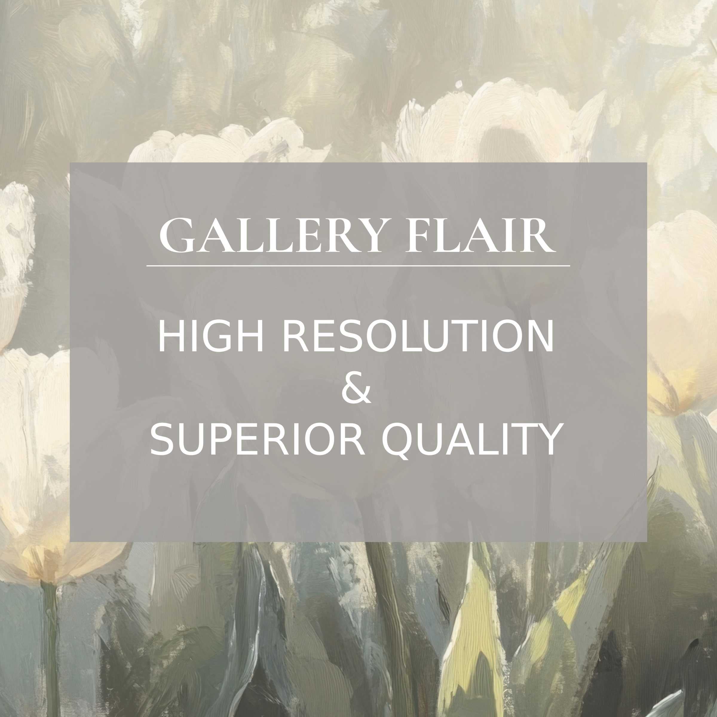 Calming spring printable art with soft white tulips, exquisitely detailed to enhance modern luxury interiors