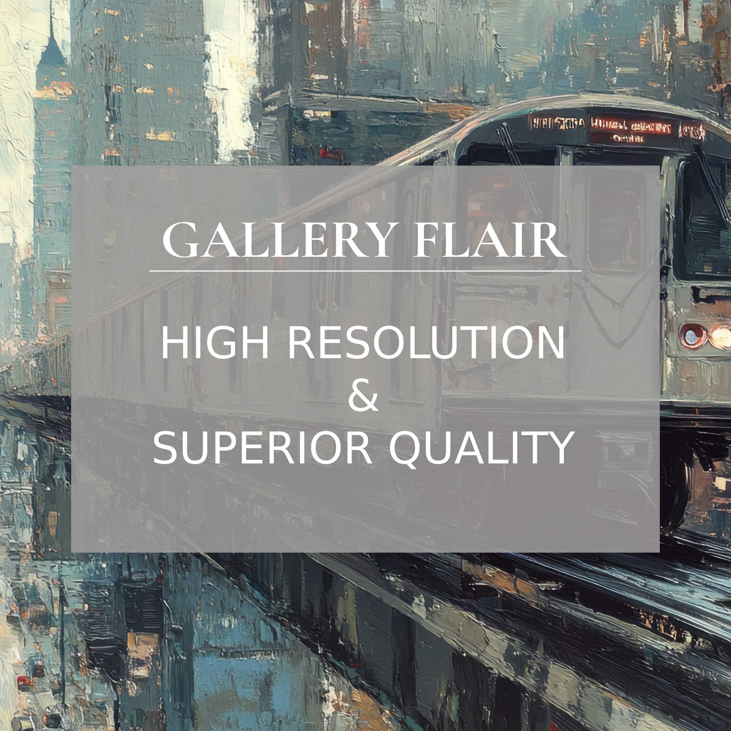 Elegant urban Frame TV picture with high-resolution, refined brush strokes, and exceptional visual clarity for modern decor